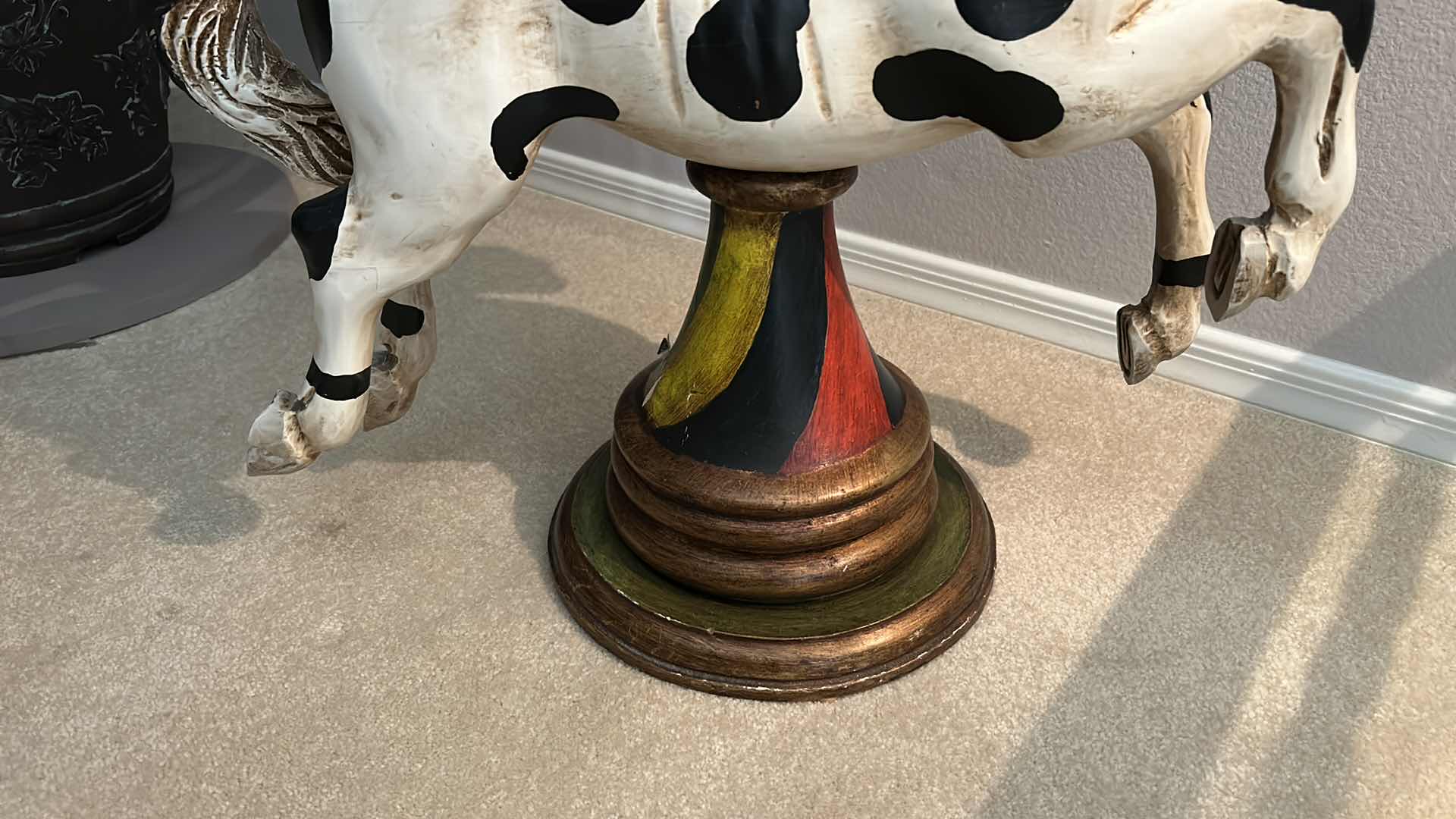 Photo 1 of CAROUSEL HORSE DECORATIVE TABLE 2’ x 26”