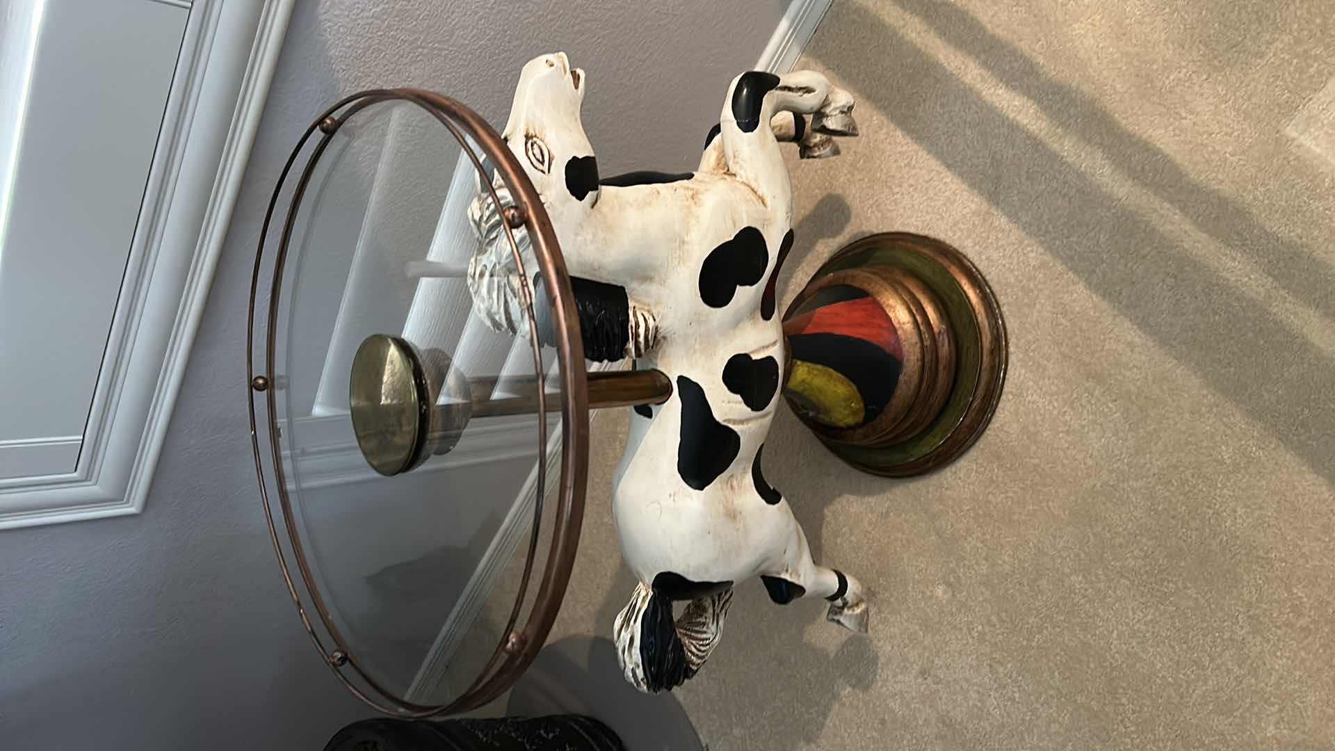 Photo 1 of CAROUSEL HORSE DECORATIVE TABLE 2’ x 26”