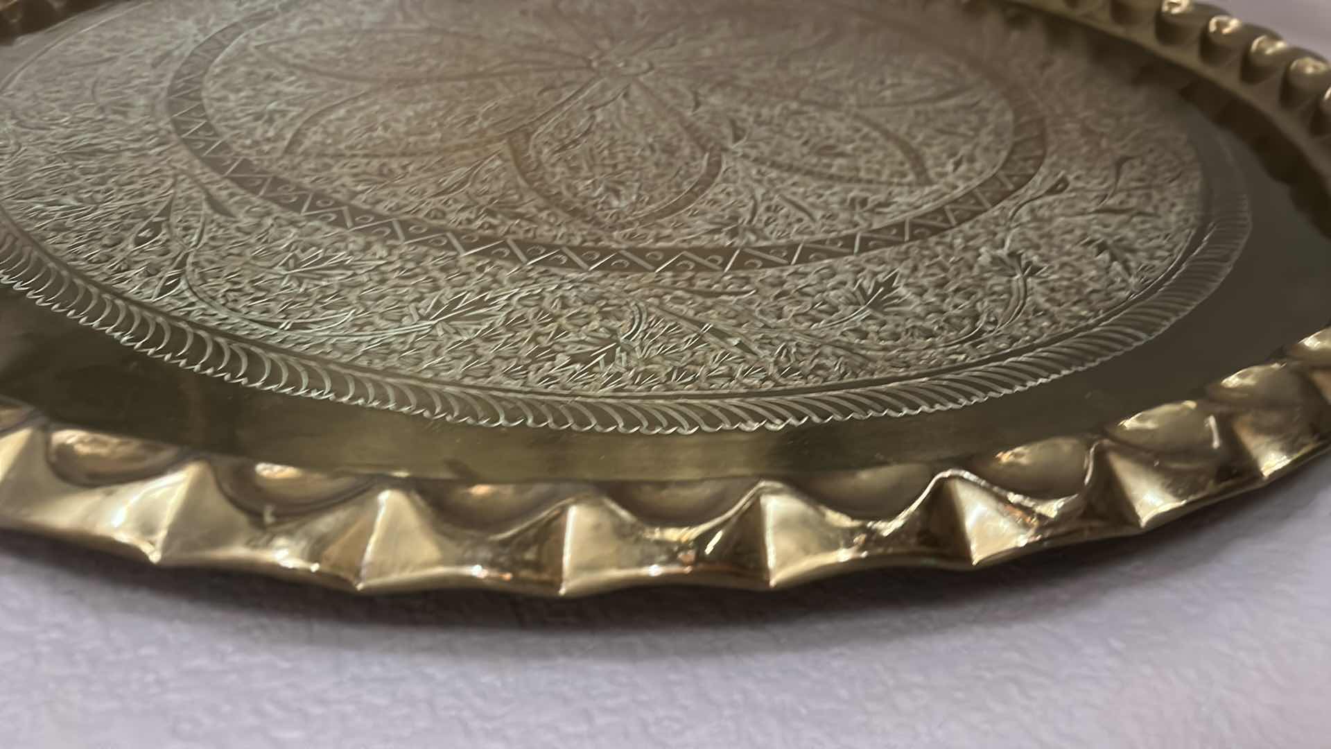 Photo 1 of BRASS TRAY 30” ROUND