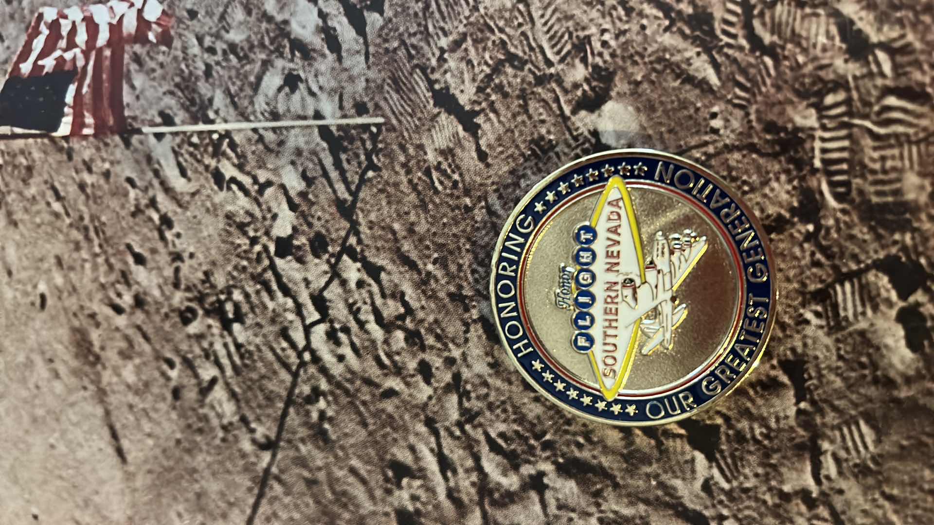 Photo 1 of LIFE MAGAZINE 1969, LAS VEGAS REVIEW JOURNAL, “US TO TRUMP - YOU’RE HIRED, MILITARY COIN AND FLAG PAPER WEIGHT