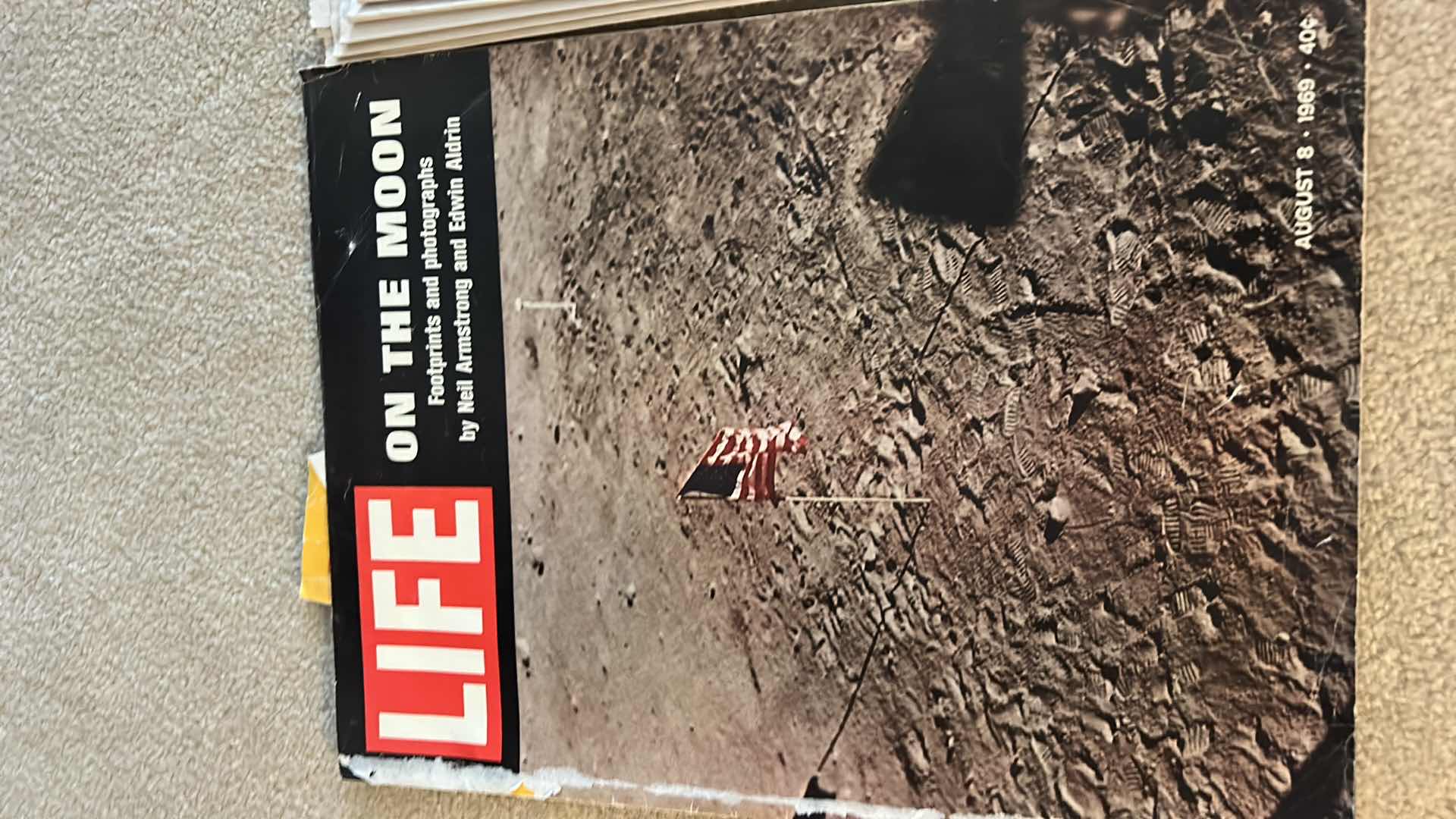 Photo 1 of LIFE MAGAZINE 1969, LAS VEGAS REVIEW JOURNAL, “US TO TRUMP - YOU’RE HIRED, MILITARY COIN AND FLAG PAPER WEIGHT