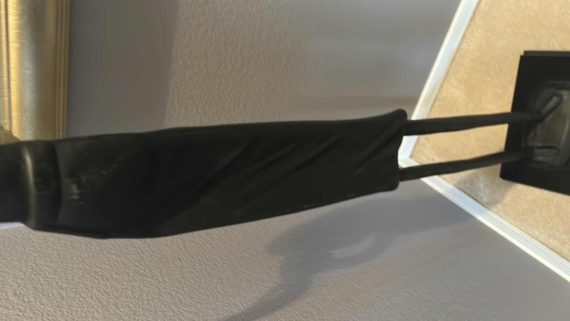 Photo 1 of HEAVY METAL STATUE, WOMAN WITH FLUTE H46.5”