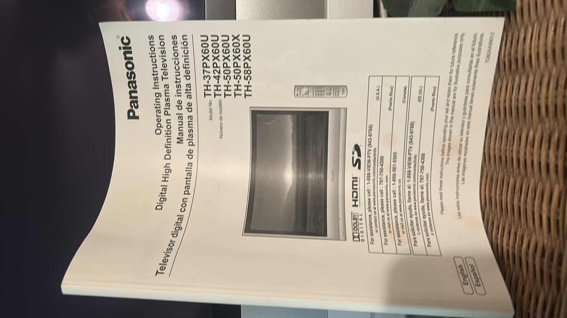 Photo 1 of 36” PANASONIC TV AND JVC DVD AND DISC PLAYER WITH DVD’S