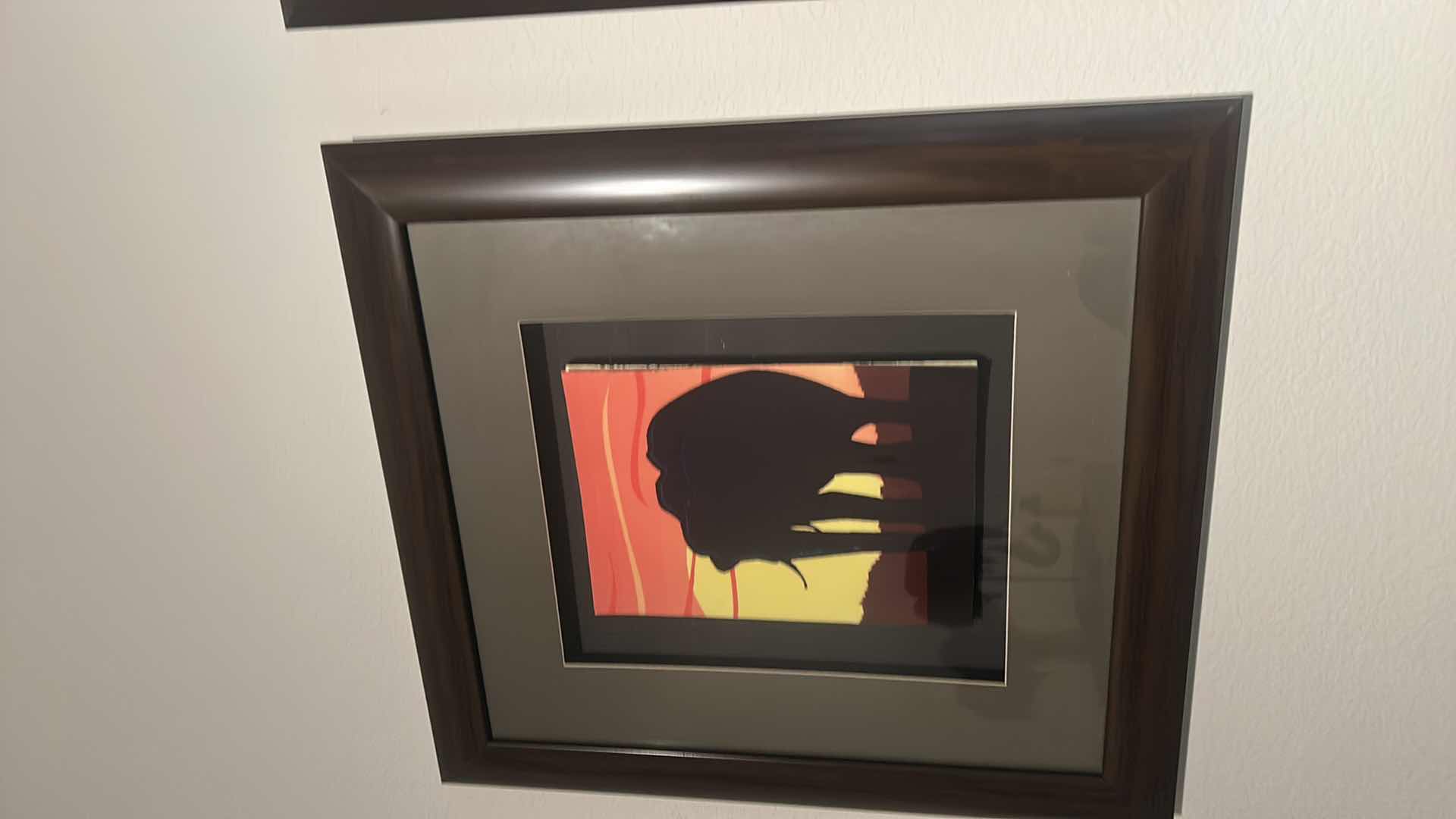 Photo 1 of 3 PC WALL DECOR, AFRICAN SUNSET WITH ELEPHANT, AND FLAMINGO, FRAMED ARTWORK EACH 
18” x 20”