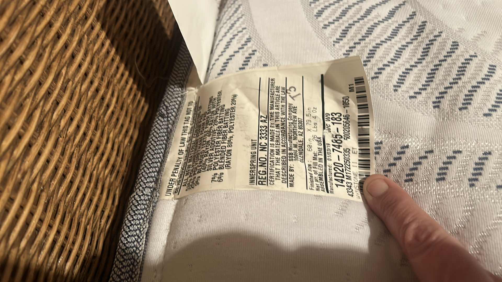 Photo 1 of SERTA PERFECT SLEEPER WYNSTONE II QUEEN MATTRESS AND BOX SPRINGS 61“ x 80“