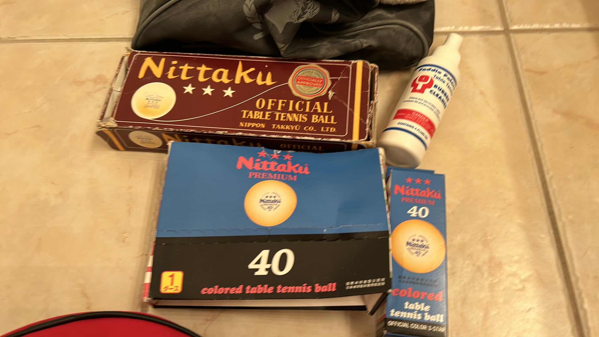 Photo 1 of 3 TABLE TENNIS PADDLES , BALLS, CAESARS PALACE CARRYING BAG AND MORE