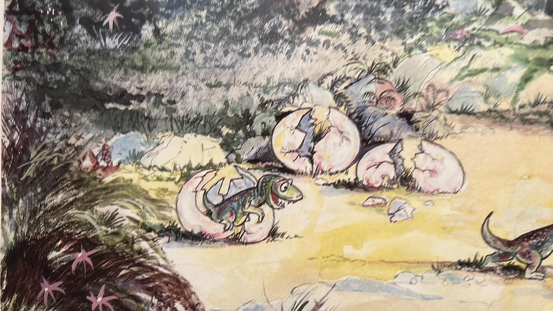 Photo 1 of RARE SIGNED NUMBERED 129/1000 ARTIST SIGNED RODECKER ‘87 ENTITLED “TEASING GRANDPA, FRAMED ARTWORK 24 1/2” x 19”