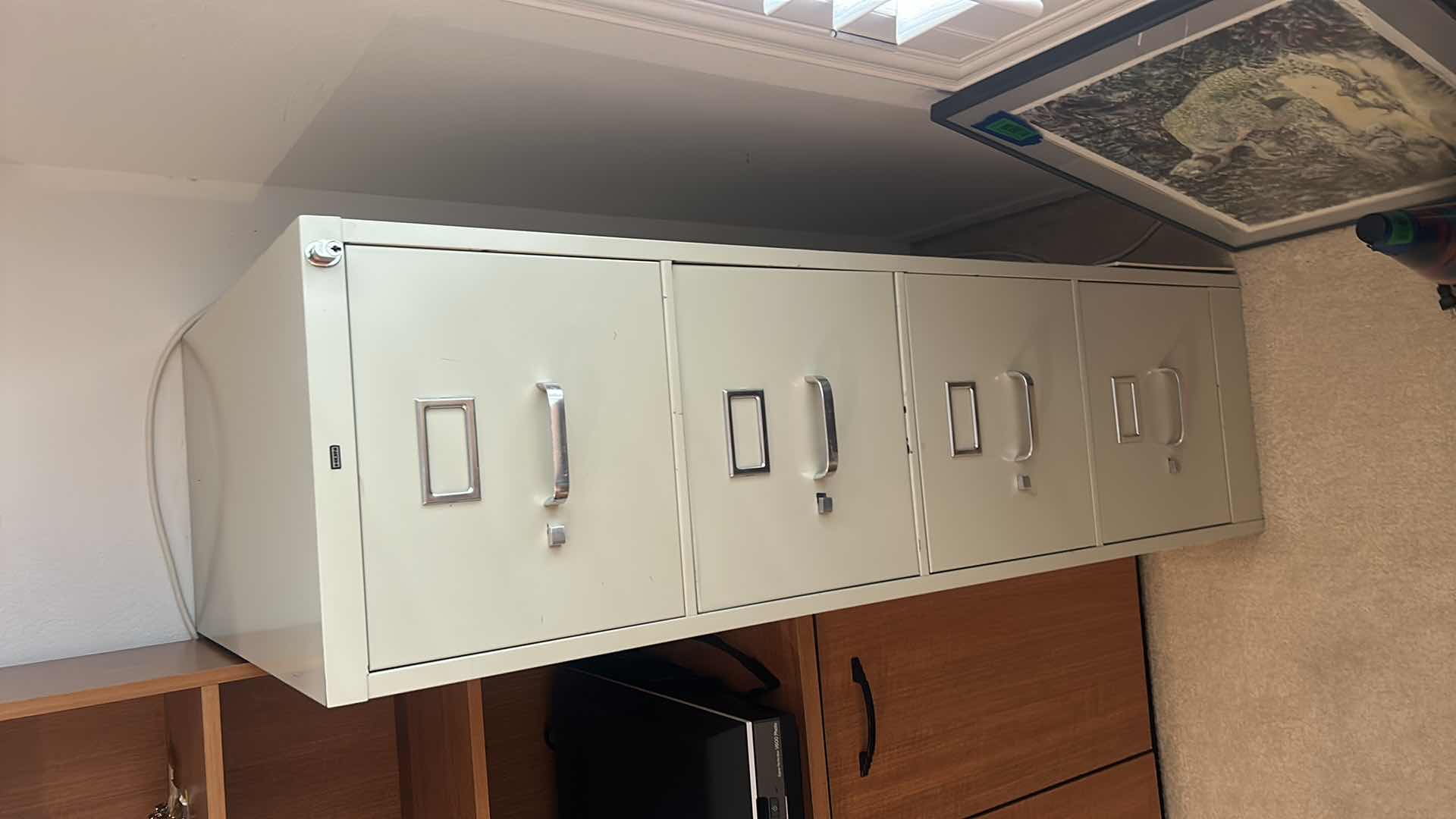 Photo 1 of METAL FILE CABINET 
(NO KEY) 15“ x 16 1/2“ x 52“