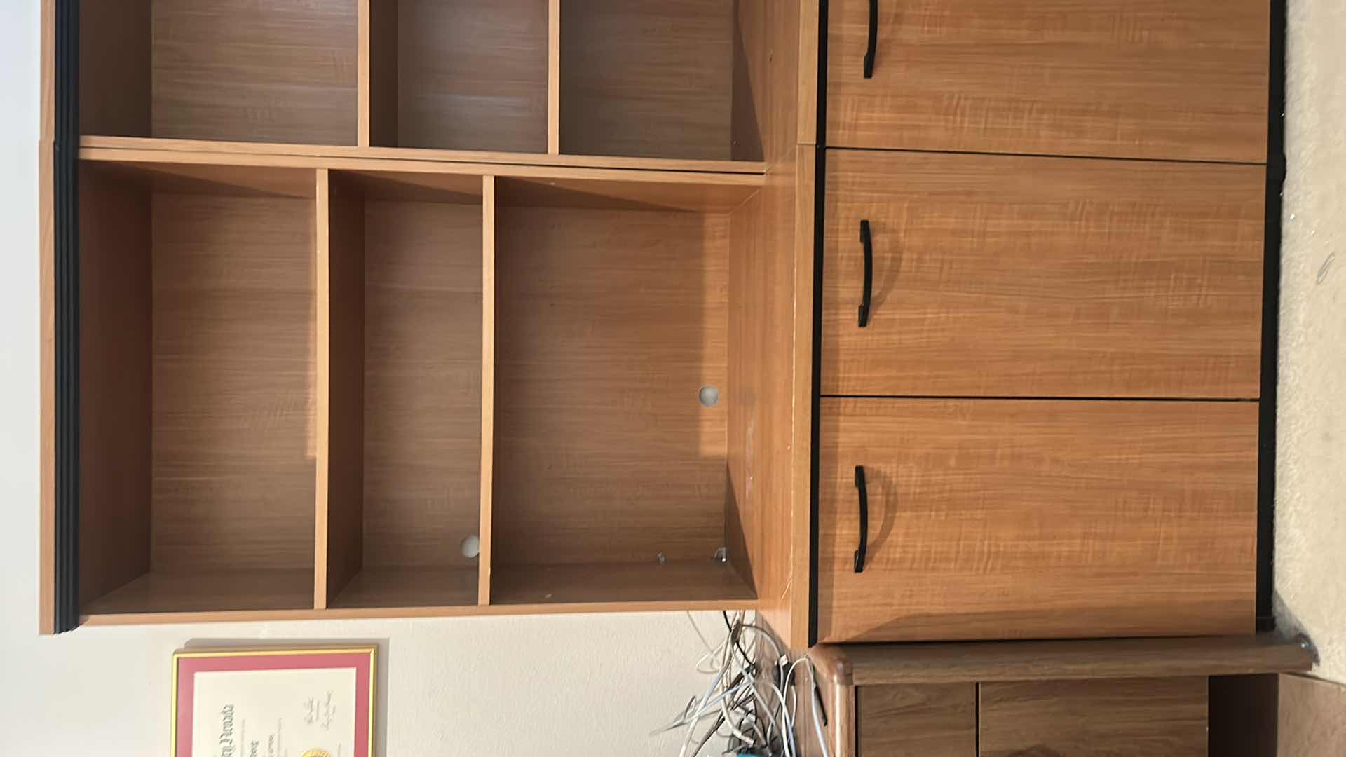 Photo 2 of 2 MATCHING SHELVING UNITS PUSHED TOGETHER AS ONE - CONTENTS NOT INCLUDED 44“ x 20“ x 70”