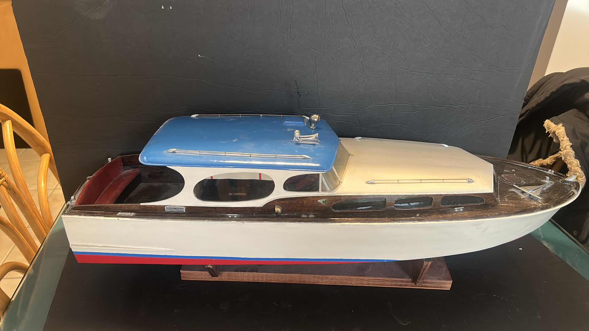 Photo 2 of MODEL BOAT ON STAND 28” x 9”