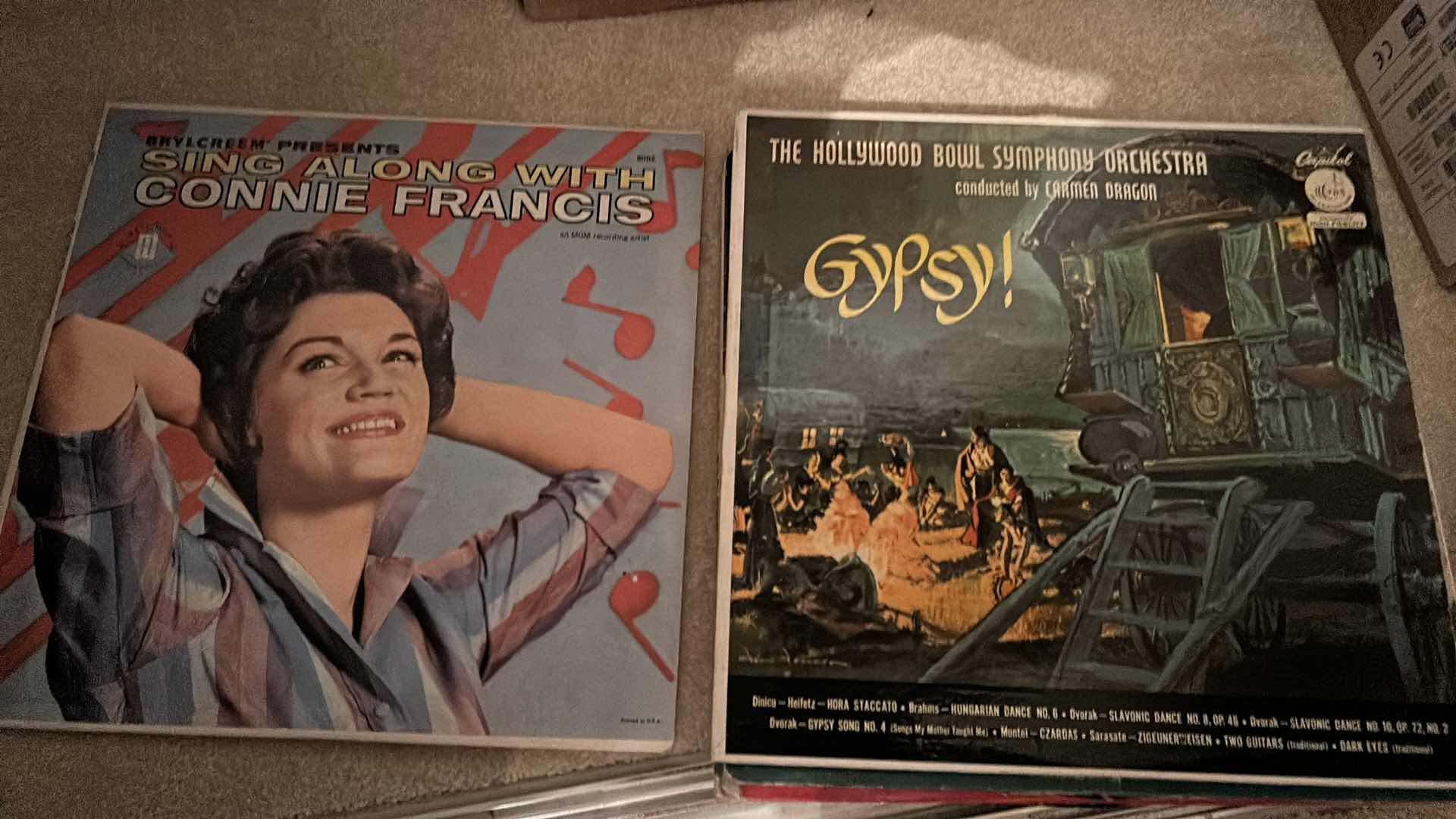 Photo 2 of BOX OF RARE VINTAGE RECORD ALBUMS