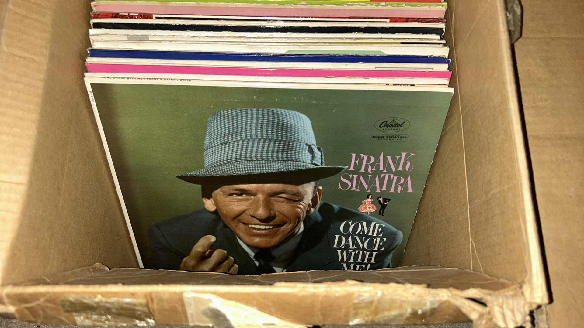 Photo 2 of BOX OF RARE VINTAGE RECORD ALBUMS