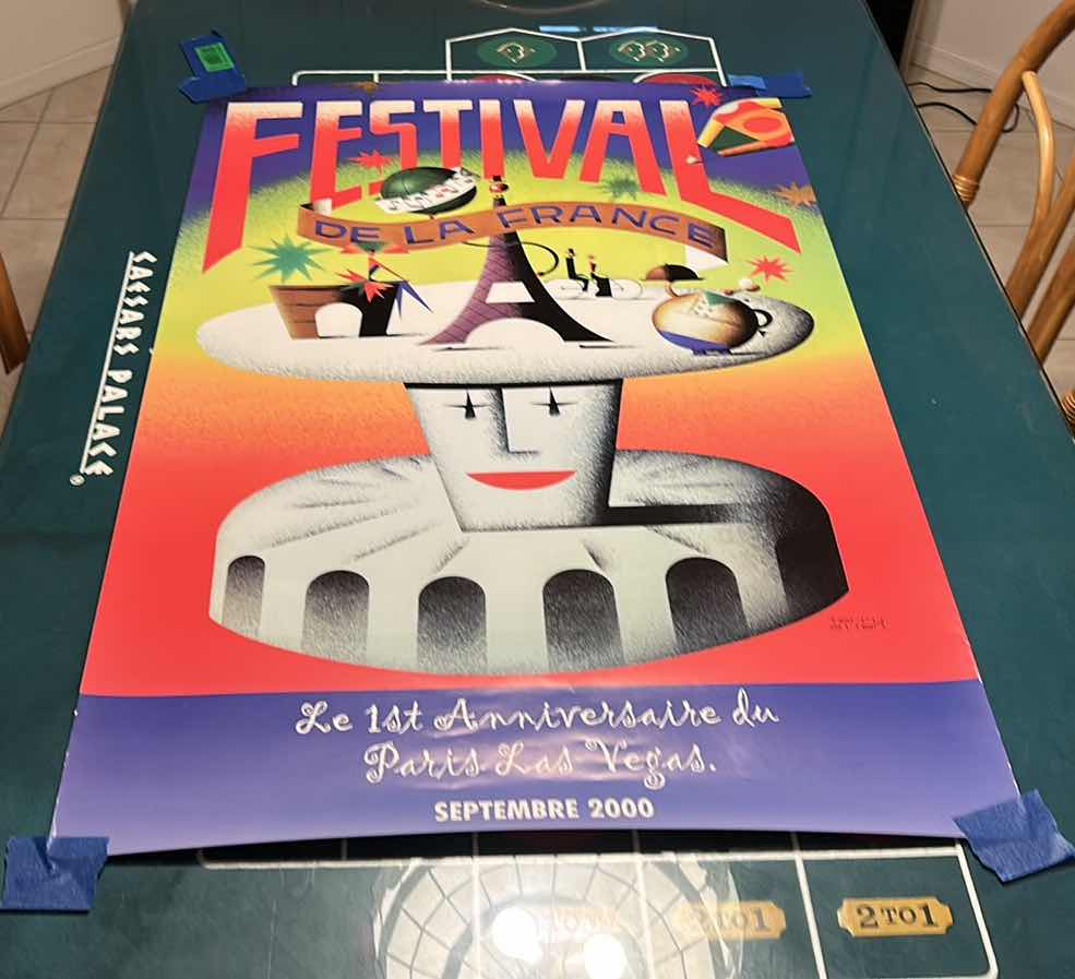 Photo 1 of LE 1ST ANNIVERSARY DU PARIS LAS VEGAS 2000 25” x 38”