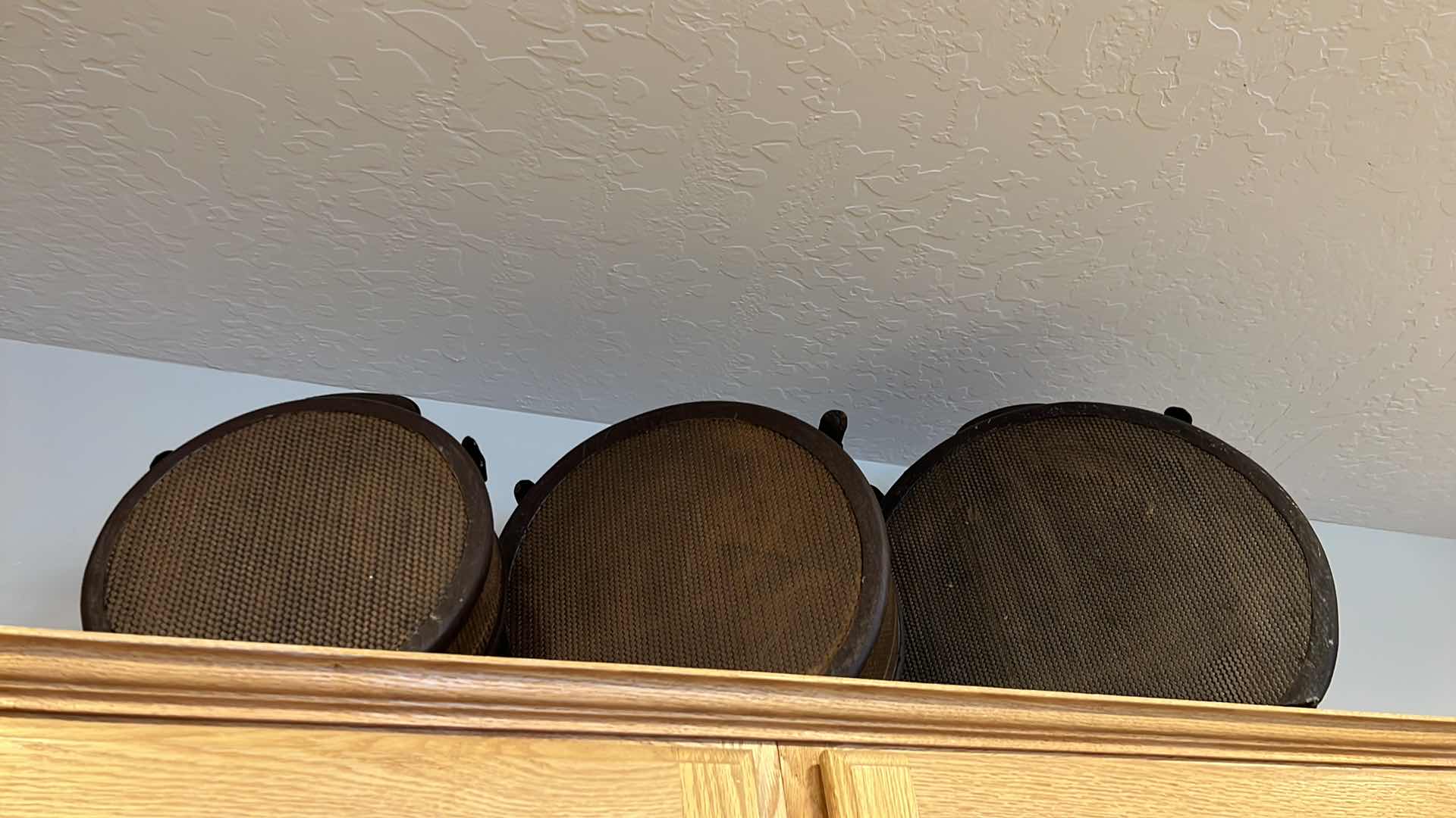 Photo 1 of 3-ROUND WICKER DECORATIVE CASES