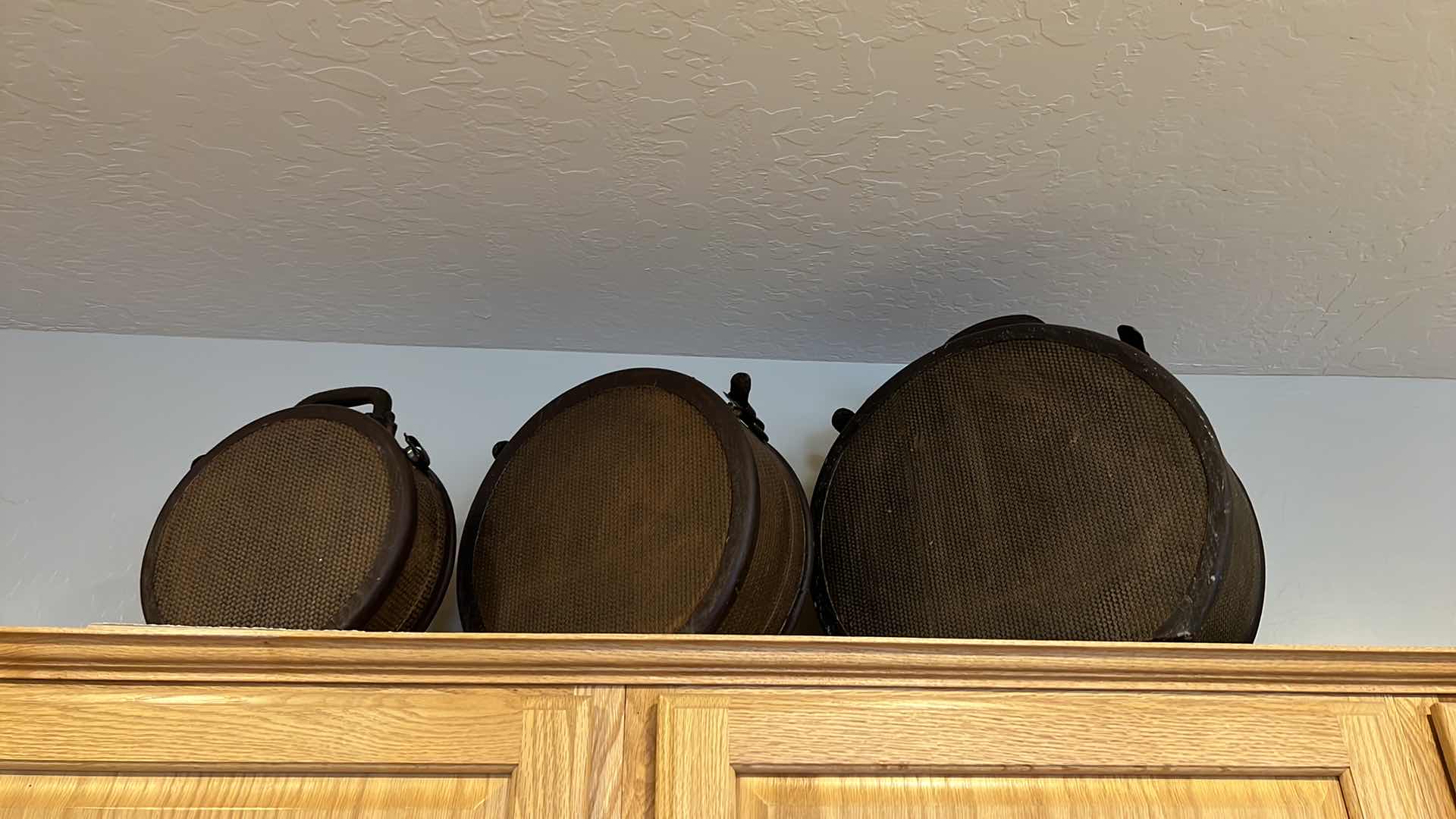 Photo 1 of 3-ROUND WICKER DECORATIVE CASES