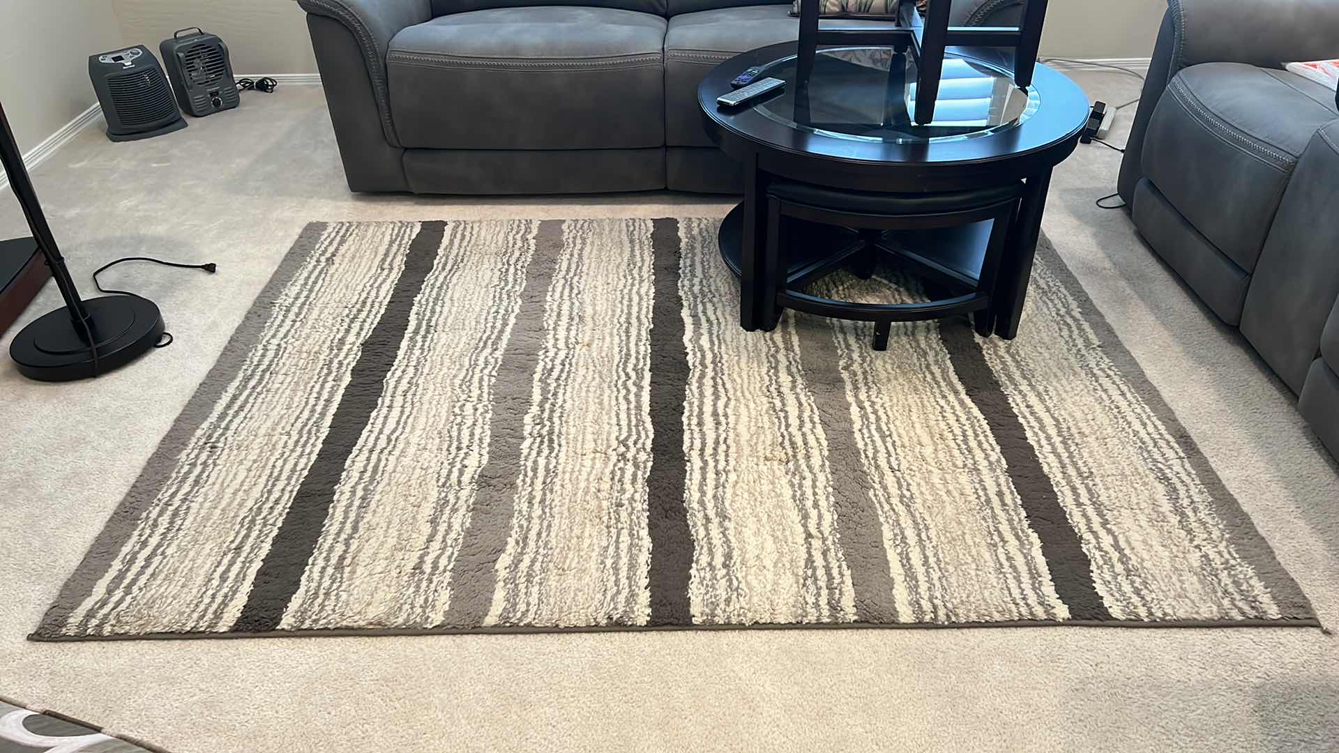 Photo 1 of BROWN W TAN AREA RUG 62” x 85”