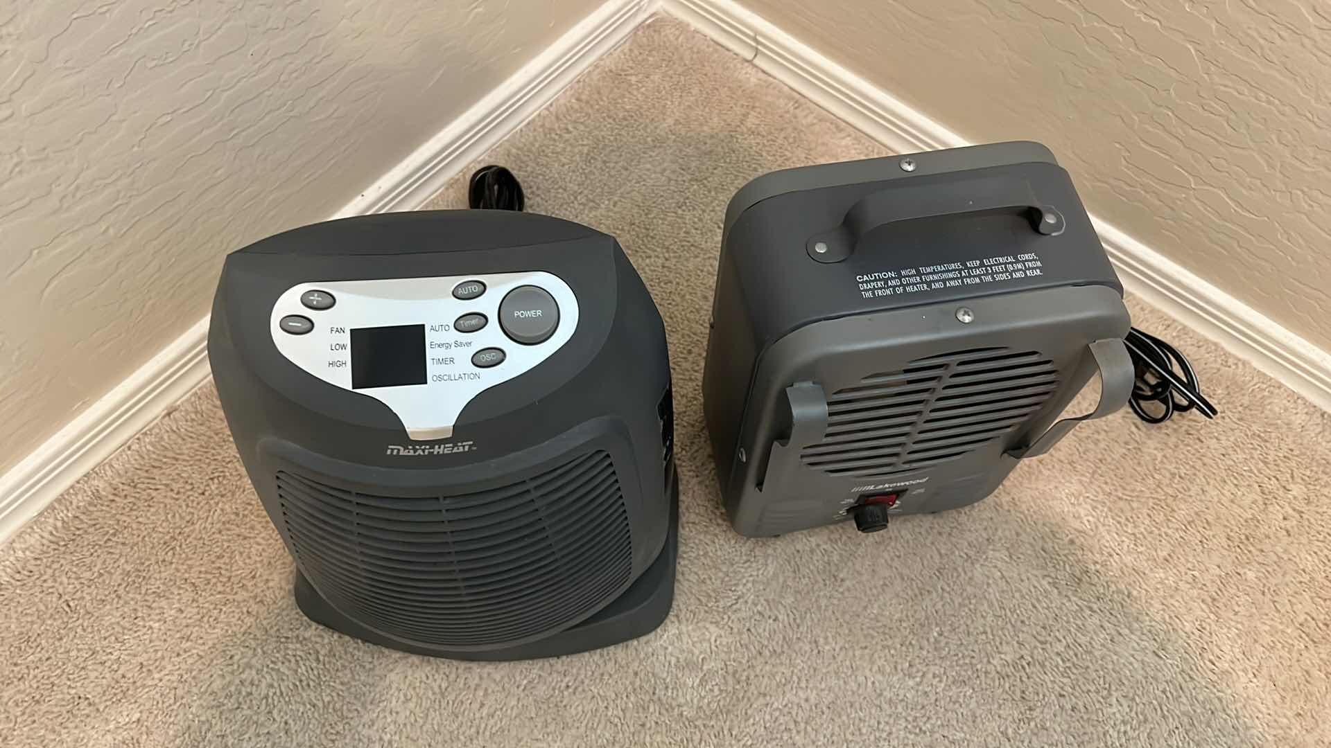 Photo 3 of 2-SMALL PORTABLE HEATERS