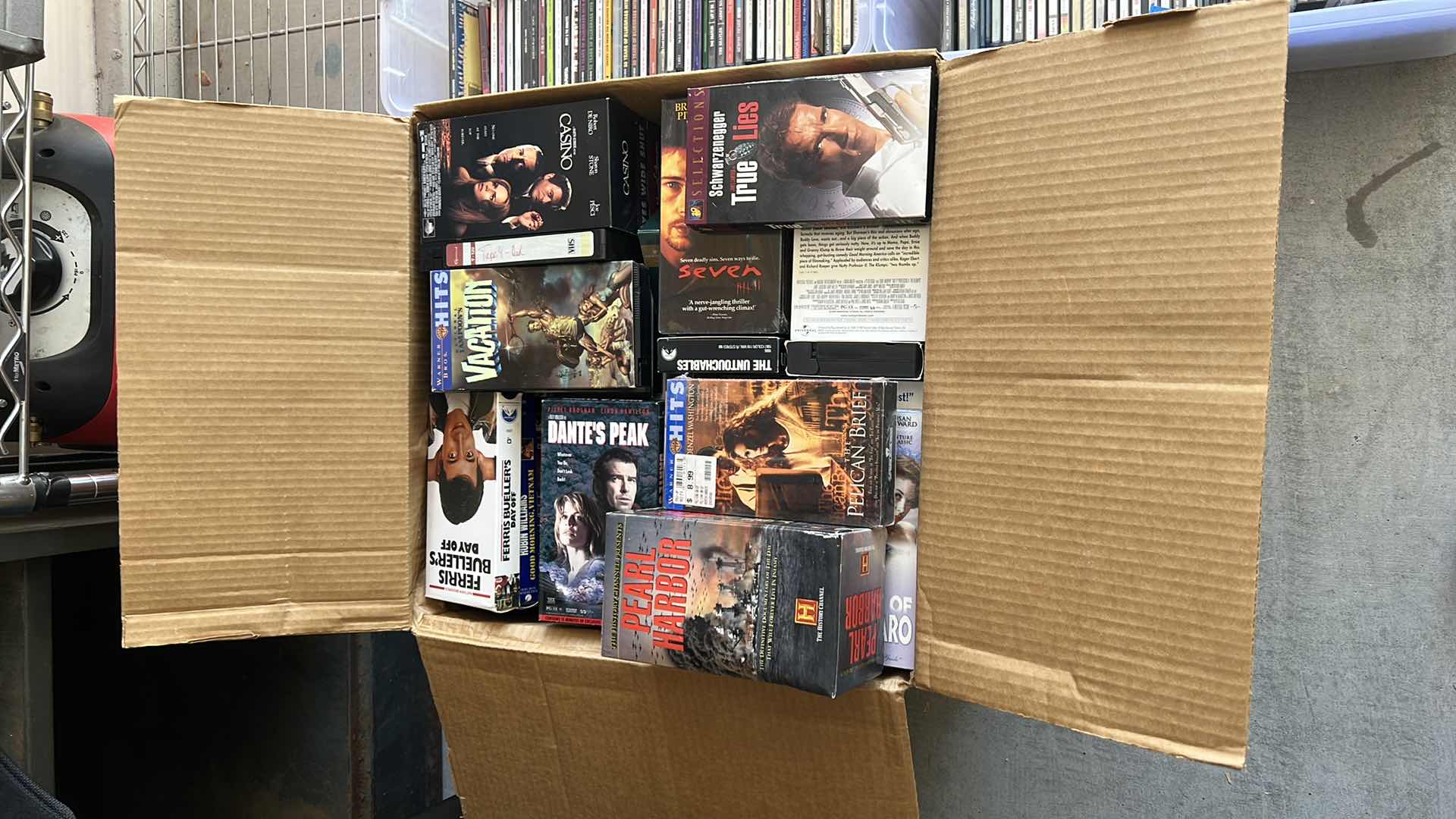 Photo 1 of BOX OF VHS TAPES