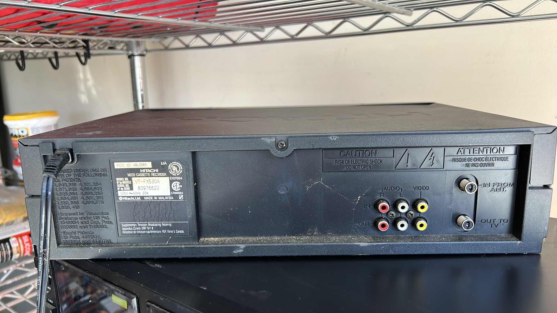 Photo 1 of HITACHI VIDEO CASSETTE RECORDER