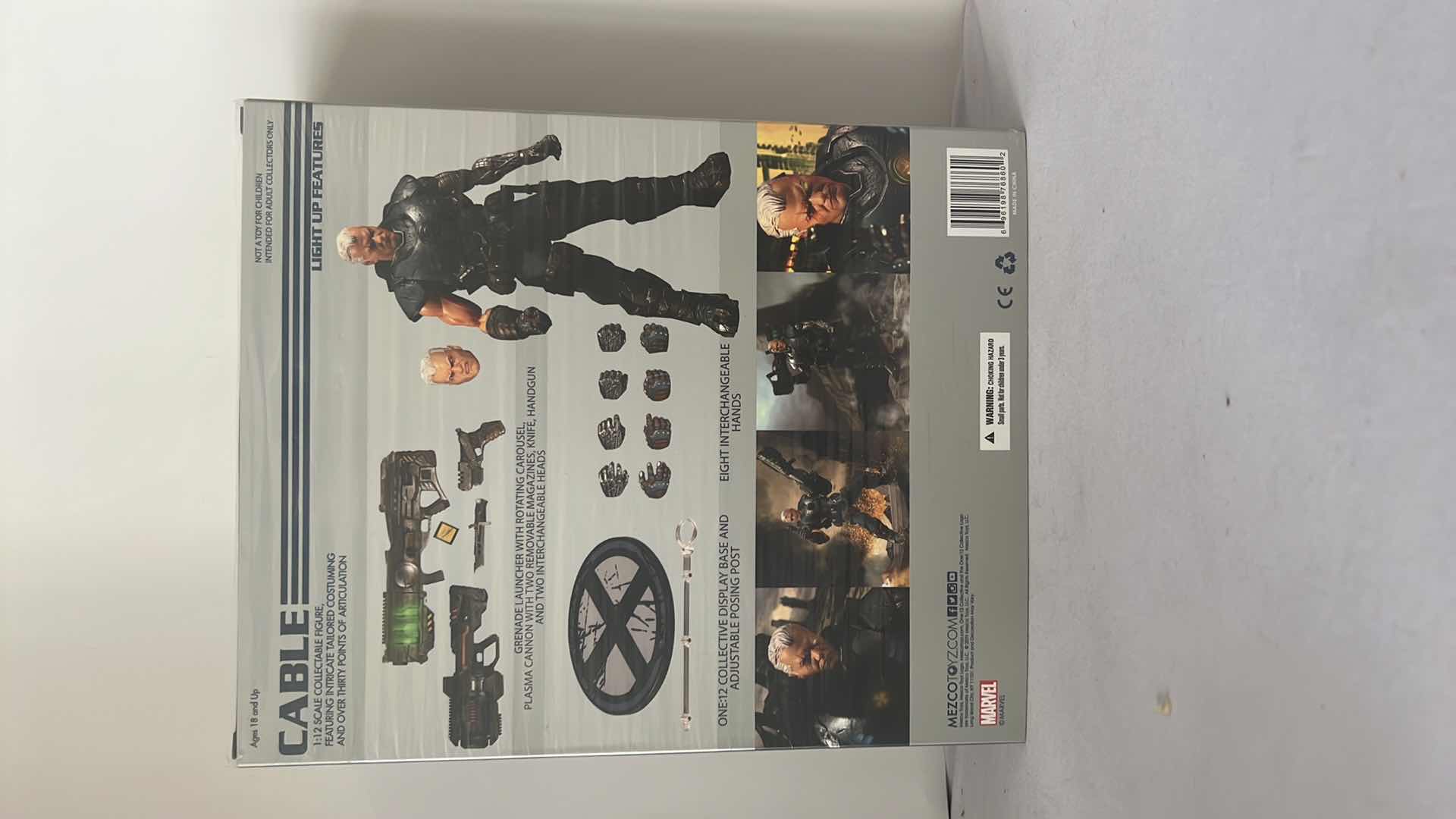 Photo 1 of BRAND NEW MARVEL ONE:12 COLLECTIVE POSE PLAY DISPLAY “CABLE” LIGHT UP ACTION FIGURE $100