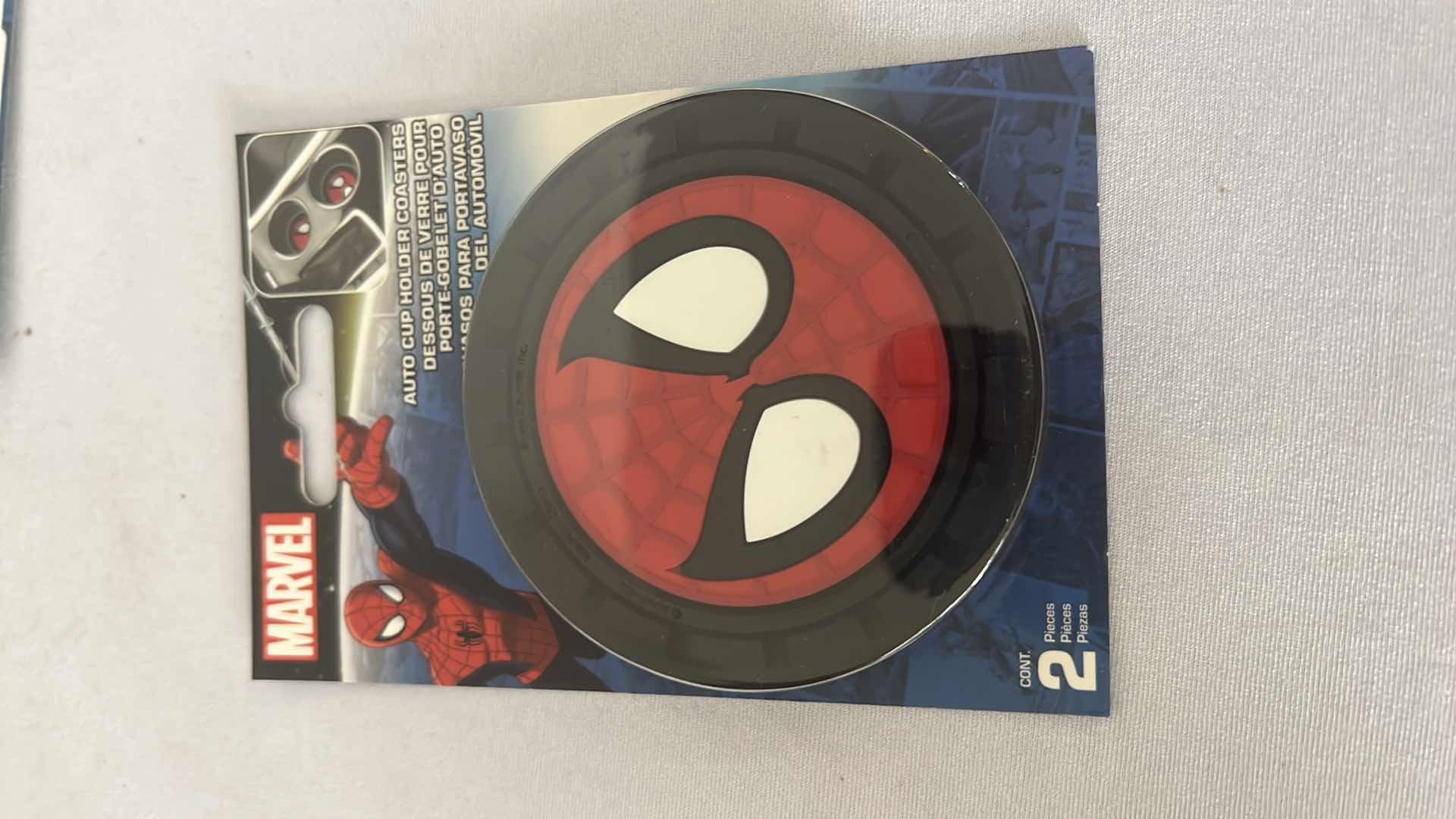 Photo 1 of 4-BRAND NEW MARVEL SPIDER-MAN 2-PACK CAR CUP COASTER SETS $40 (8 TOTAL CAR COASTERS)
