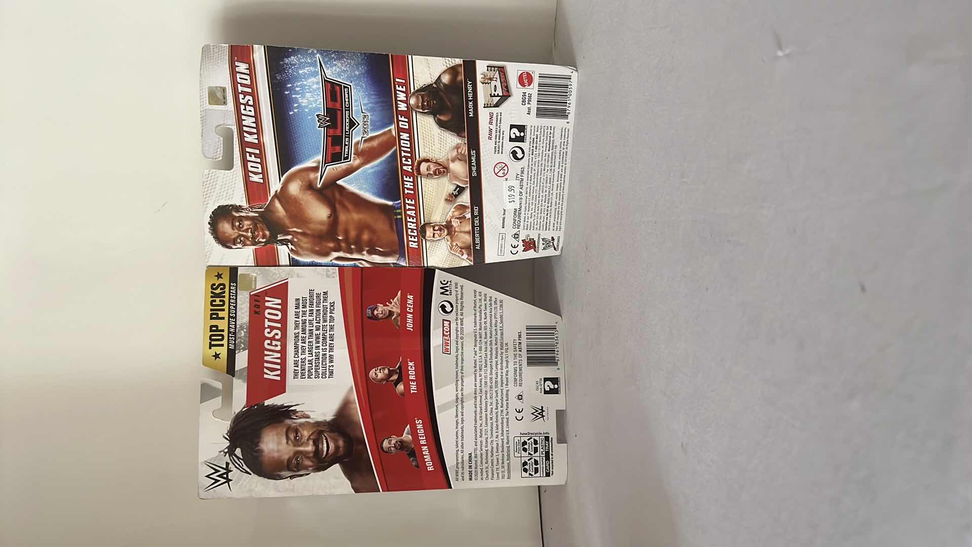 Photo 1 of 2-BRAND NEW MATTEL WWE ACTION FIGURES (KOFI KINGSTON) $40