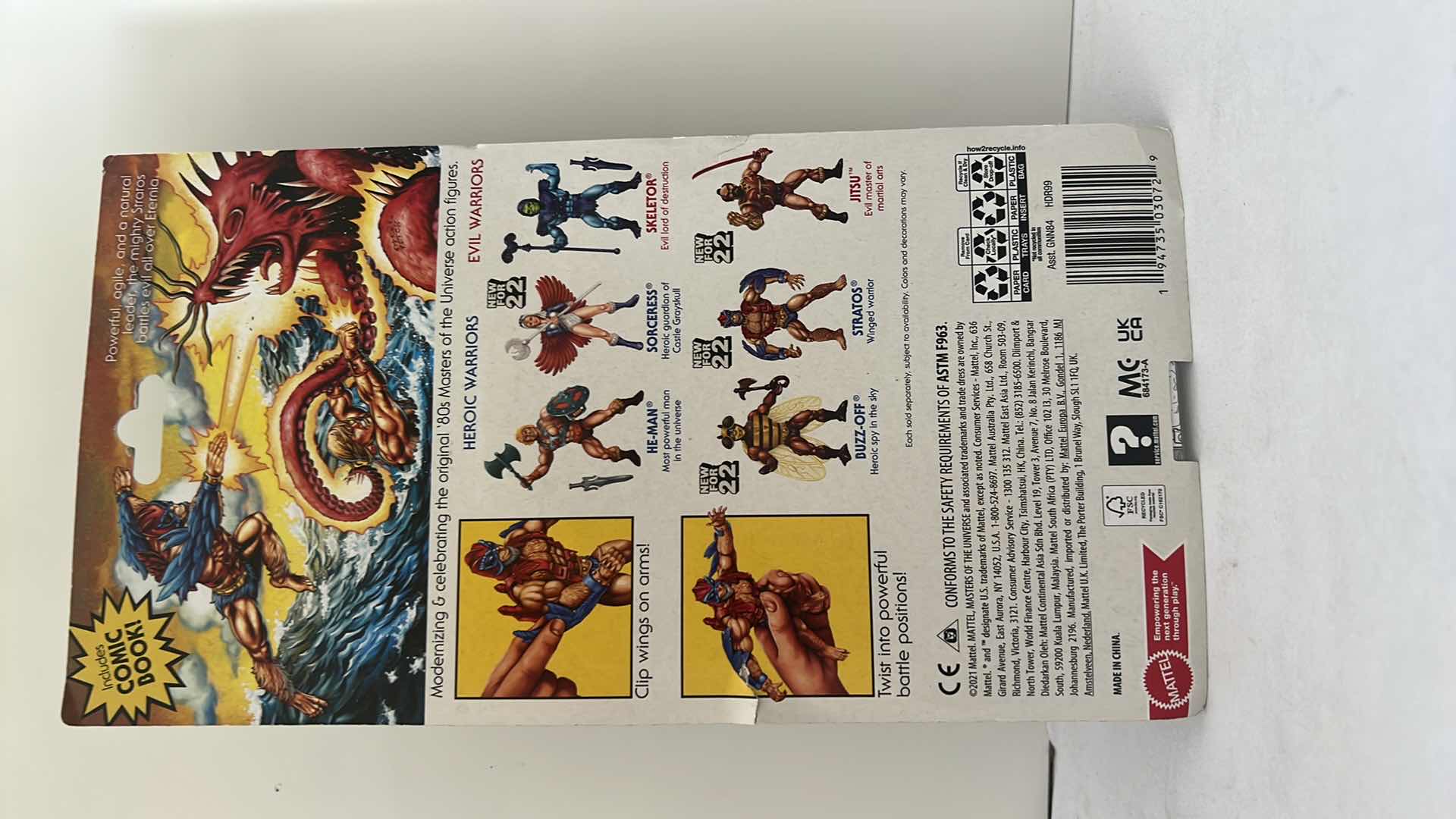 Photo 1 of BRAND NEW MATTEL MASTERS OF THE UNIVERSE “STRATOS WINGED WARRIOR ” ACTION FIGURE