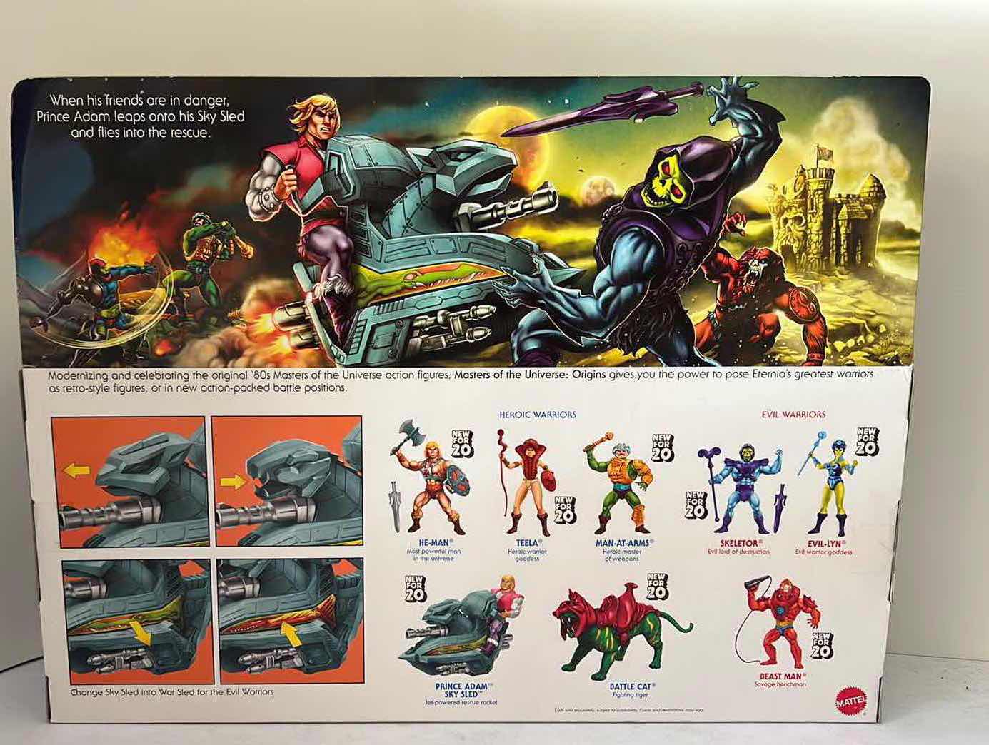 Photo 1 of BRAND NEW MASTERS OF THE UNIVERSE “PRINCE ADAM SKY SLED” JET -POWERED RESCUE ROCKET $60