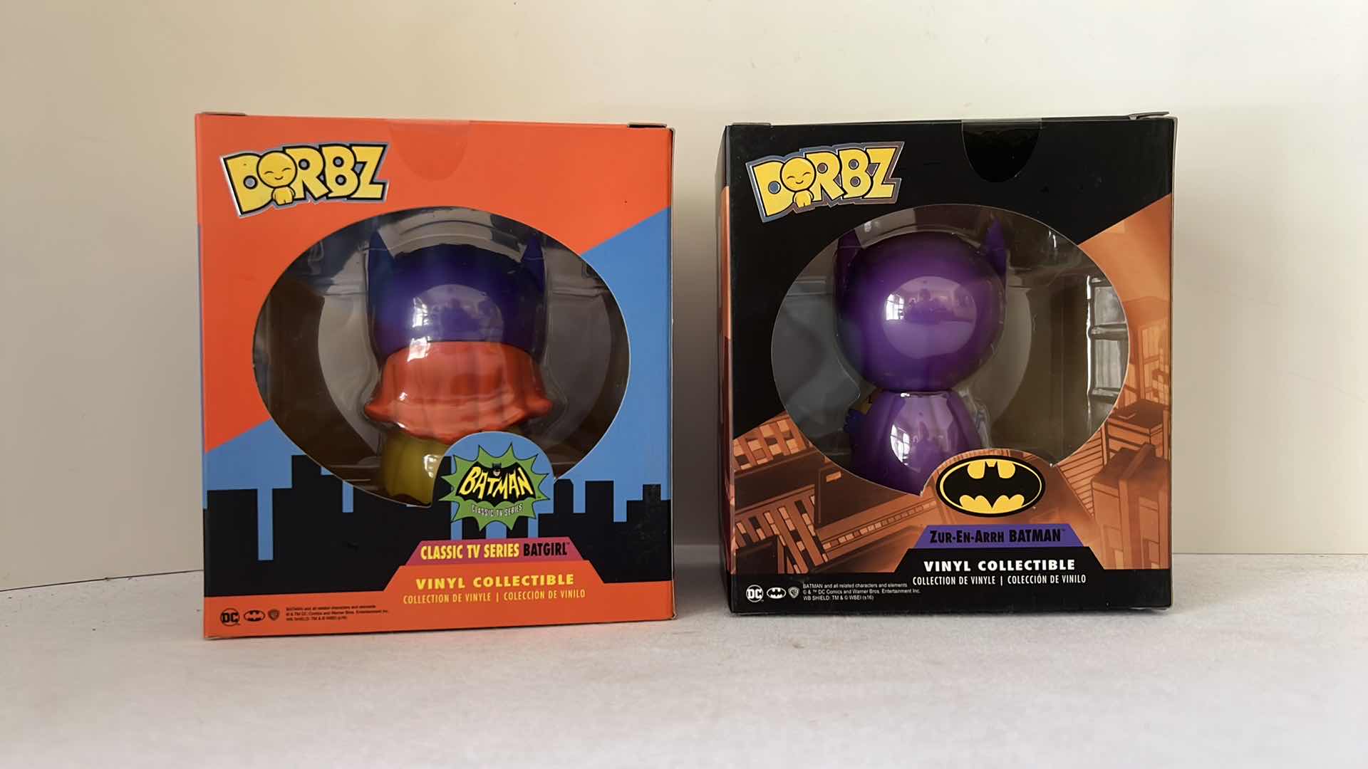 Photo 1 of 2-FUNKO DORBZ VINYL COLLECTION BATMAN & BATGIRL FIGURINES $25