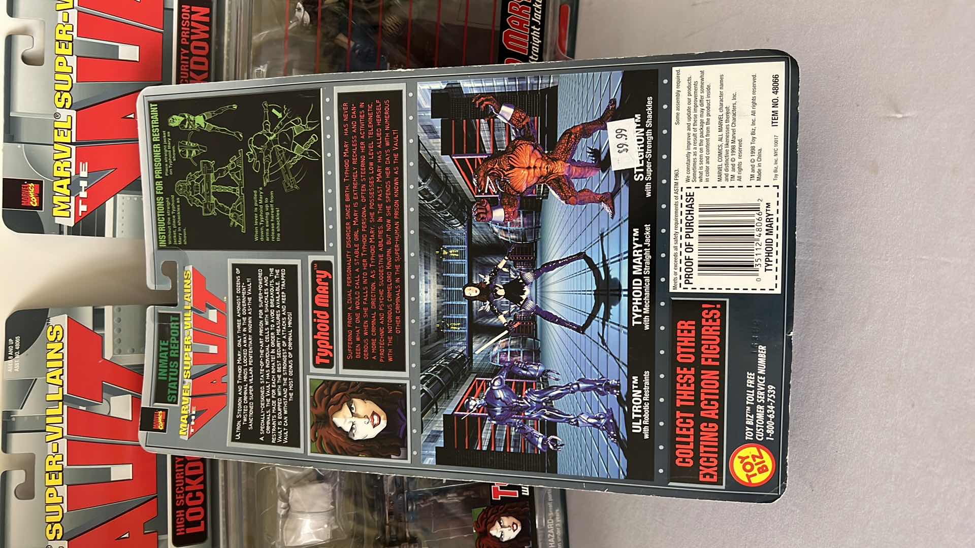 Photo 1 of 3-BRAND NEW MARVEL COMICS THE VAULT “TYPHOID MARY” ACTION FIGURE $30