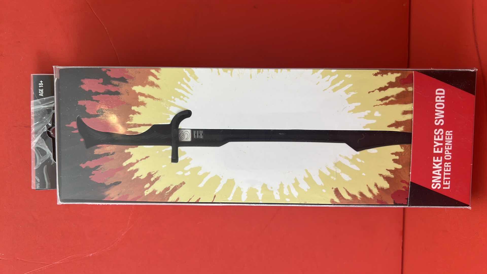 View 1 of BRAND NEW HASBRO G.I. JOE SNAKE EYES SWORD LETTER OPENER $30