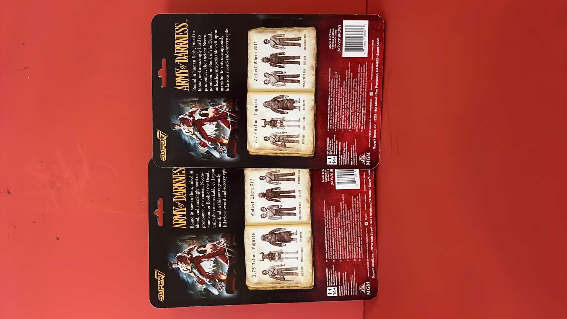 Photo 1 of 2-BRAND NEW SUPER7 ARMY OF DARKNESS ACTION FIGURES