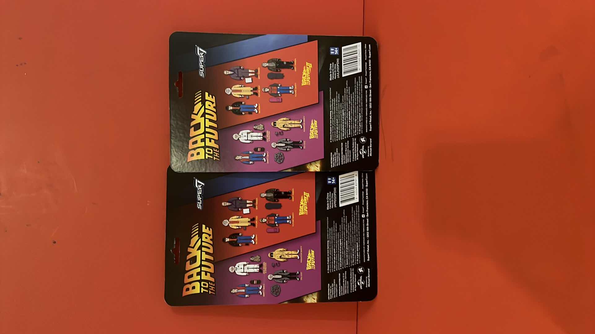 Photo 1 of 2-BRAND NEW SUPER7 BACK TO THE FUTURE ACTION FIGURES