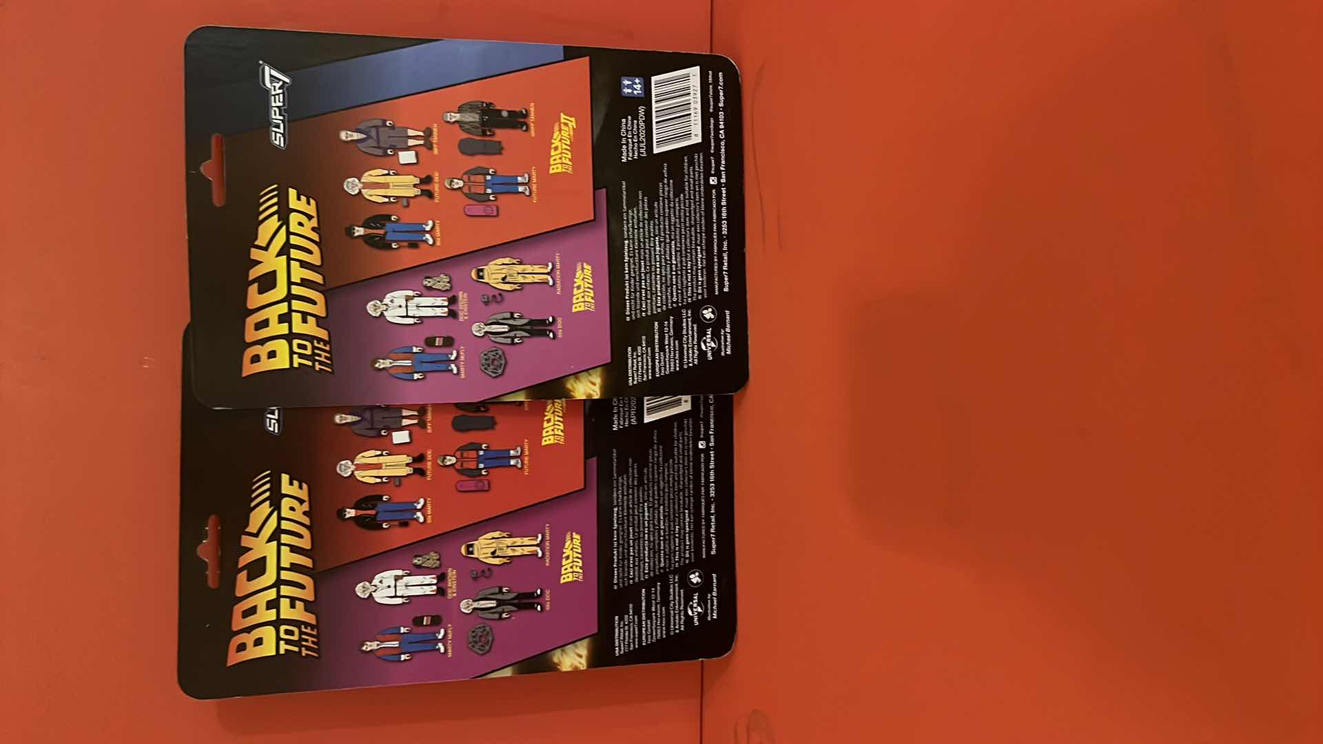 Photo 1 of 2-BRAND NEW SUPER7 BACK TO THE FUTURE ACTION FIGURES