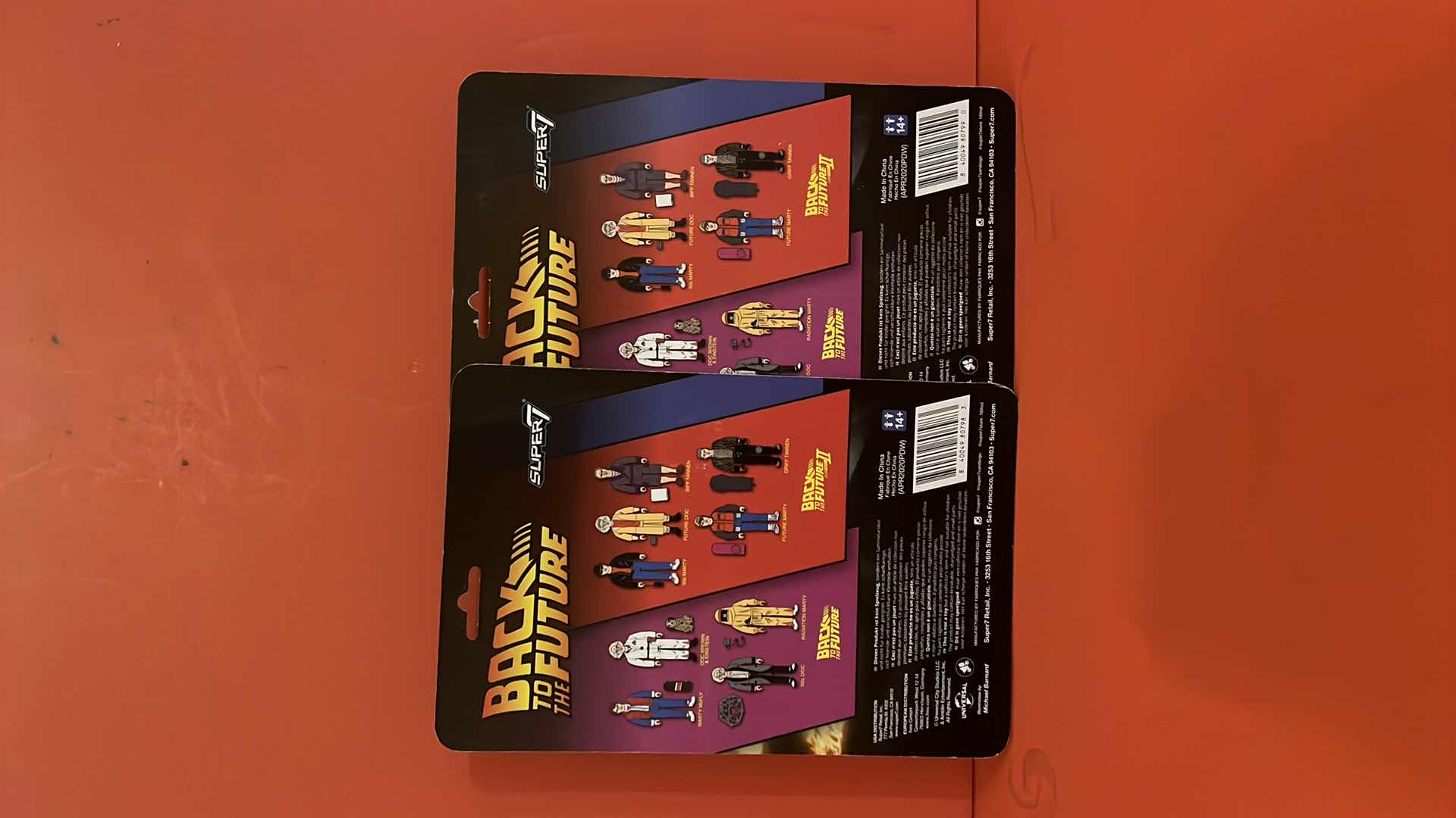 Photo 1 of 2-BRAND NEW SUPER7 BACK TO THE FUTURE ACTION FIGURES