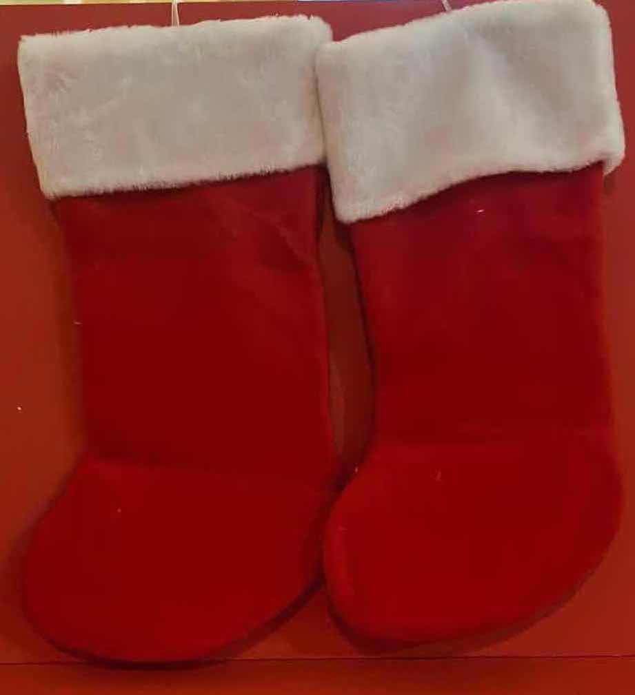 Photo 1 of 2-BRAND NEW PEANUTS SNOOPY CHRISTMAS STOCKINGS