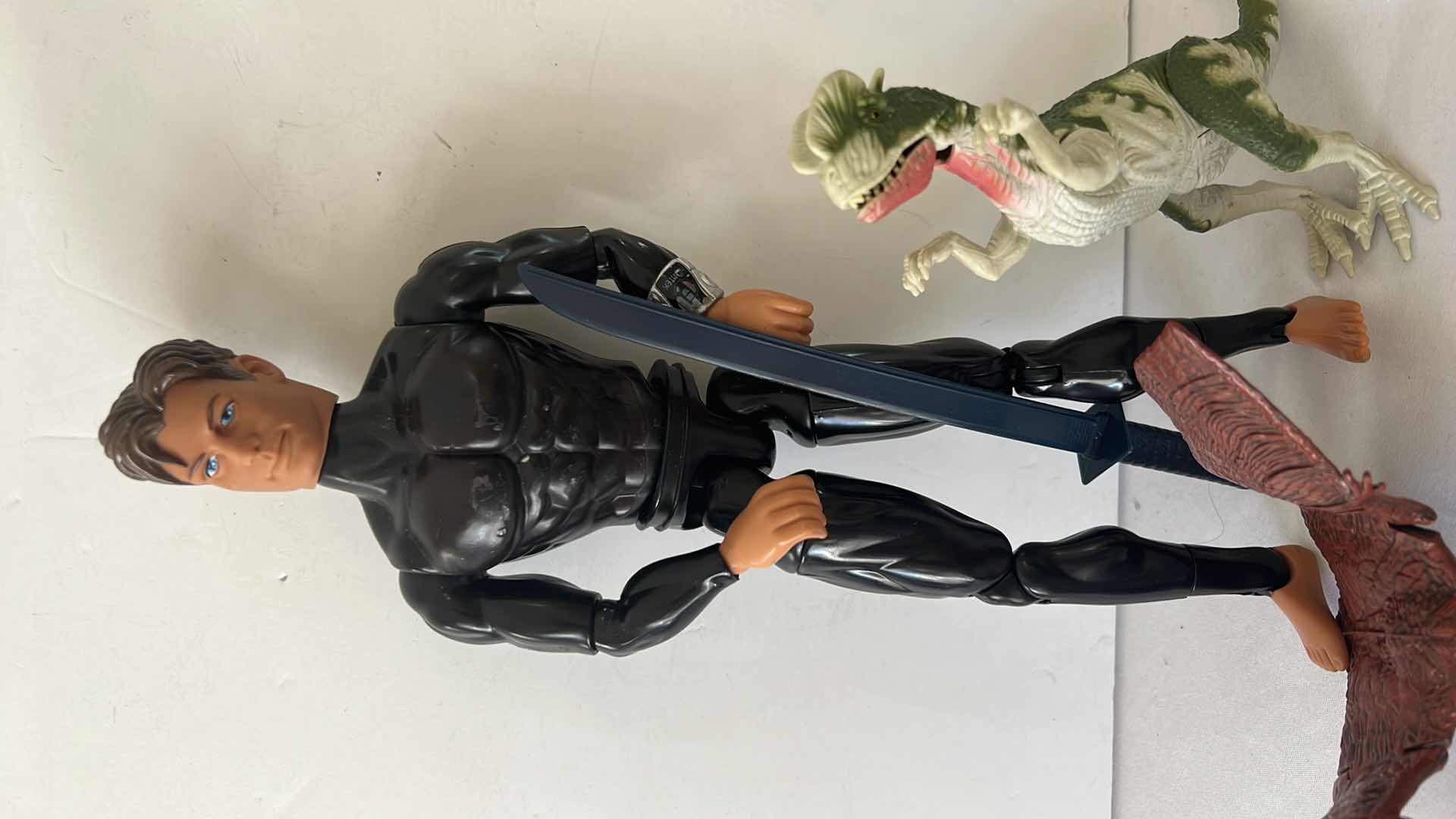 Photo 1 of 12” ACTION FIGURE, 2-PREHISTORIC ANIMAL FIGURES