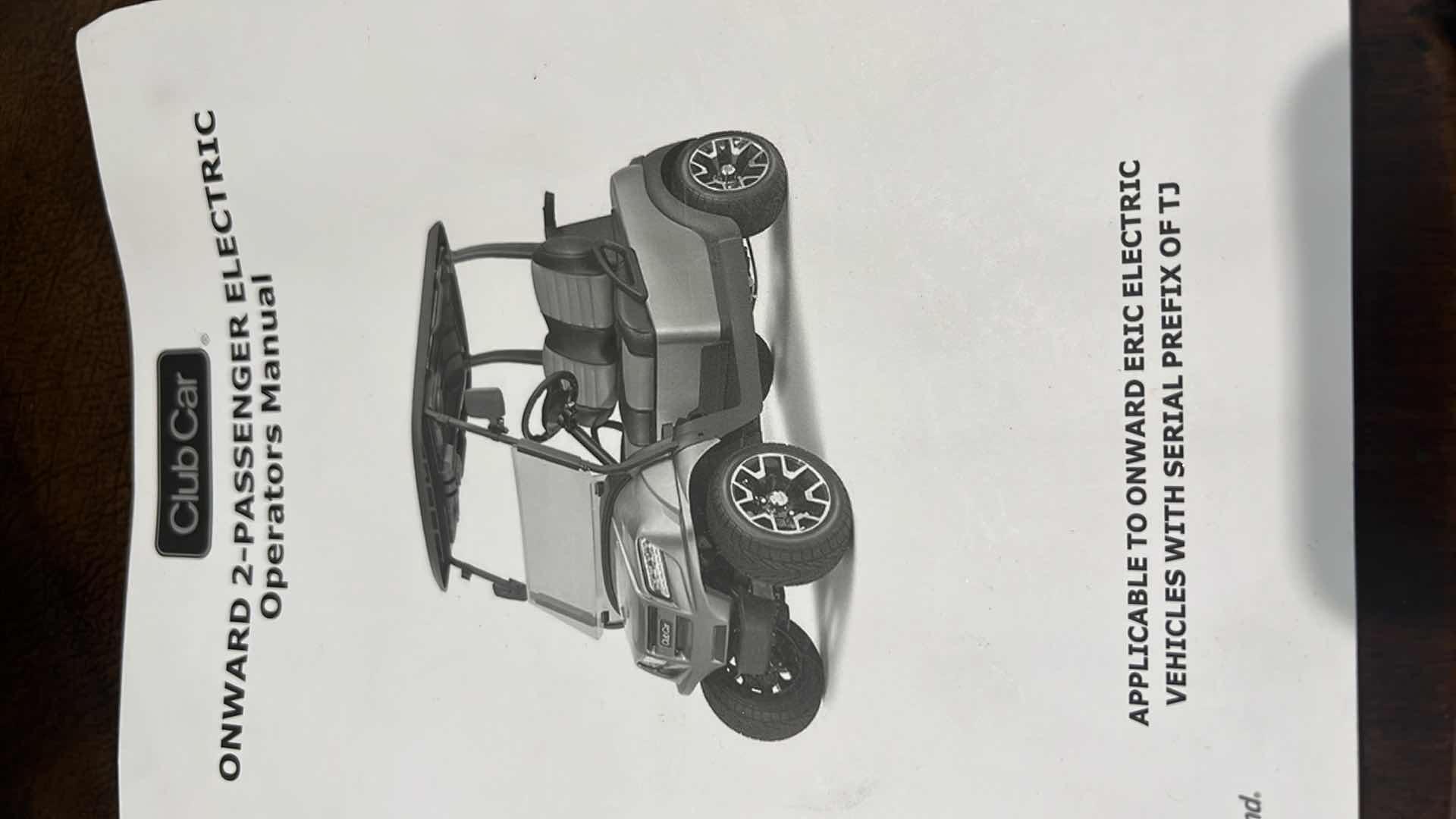 Photo 1 of BRAND NEW GLACIER WHITE 2023 CLUB CAR ONWARD 2-PASSENGER ELECTRIC GOLF CART W BEIGE SEATS- SIDE MIRRORS (ALL SALES ON GOLF CART ARE FINAL, NO REFUNDS/RETURNS)