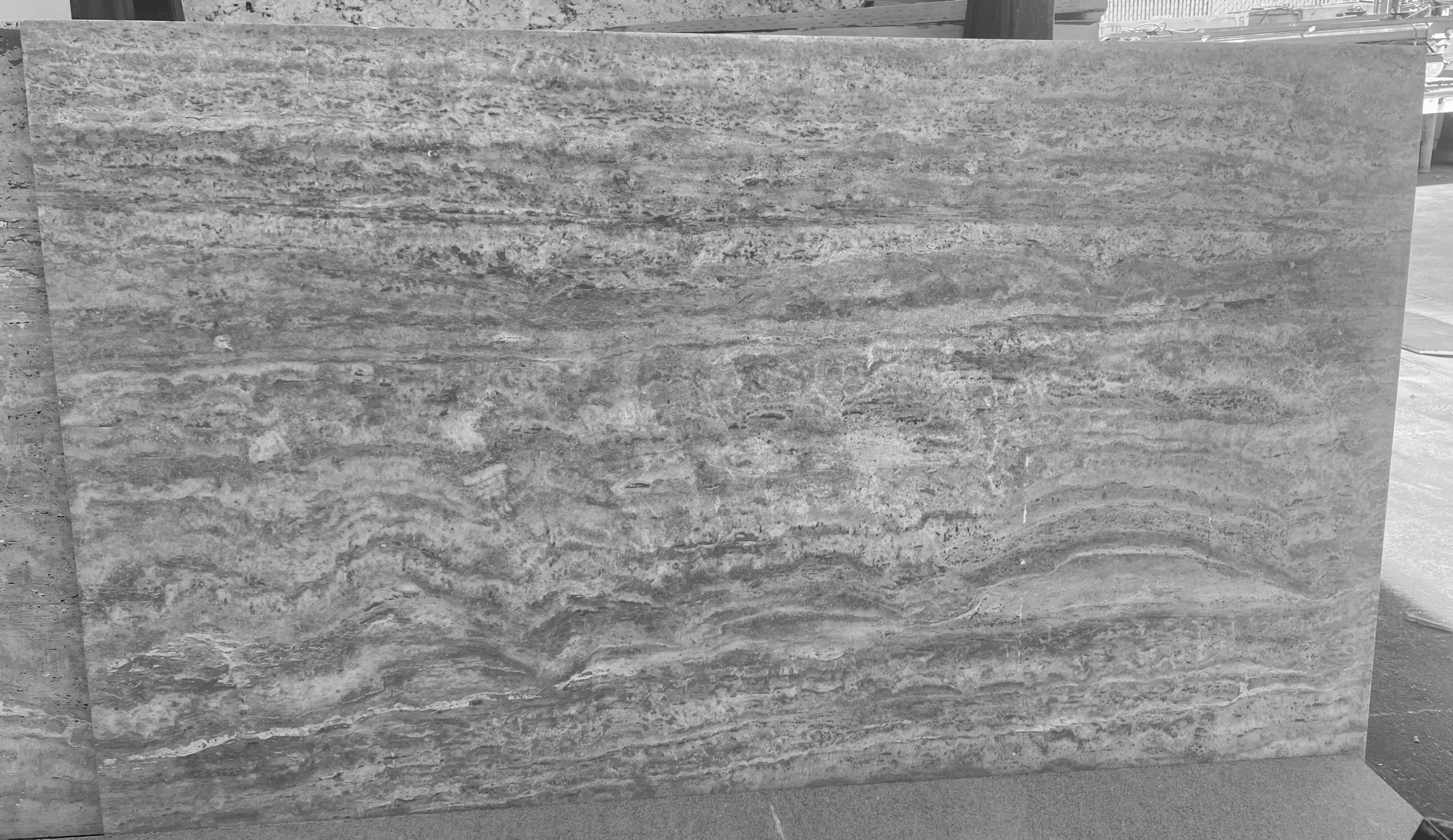 Photo 1 of SILVER TRAVERTINE VEIN CUT EXTERIOR SLAB (72” x 42”)