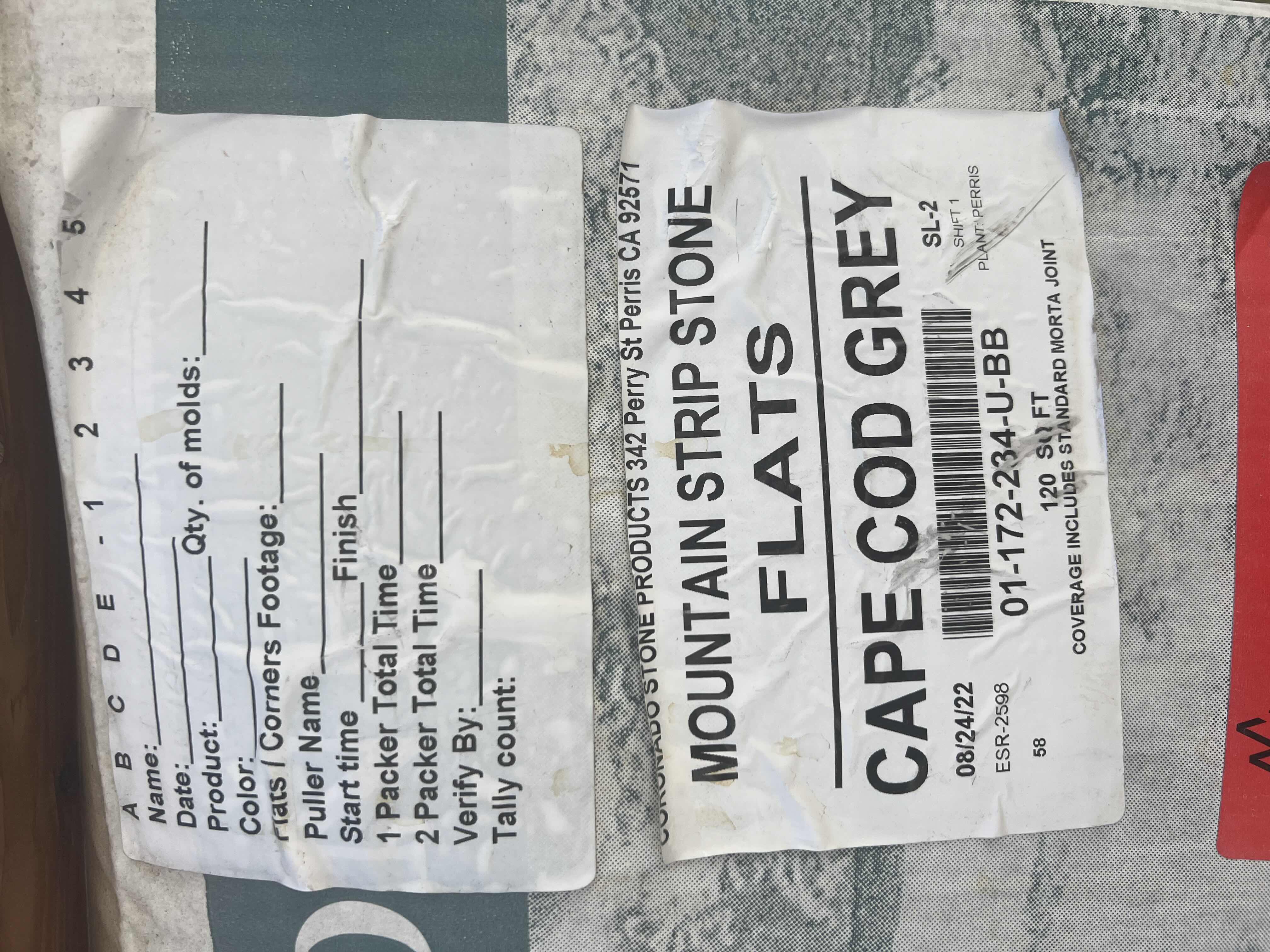 Photo 4 of CORONADO STONE PRODUCTS MOUNTAIN STRIP STONE FLATS “CAPE COD GREY” 120 SQ FT