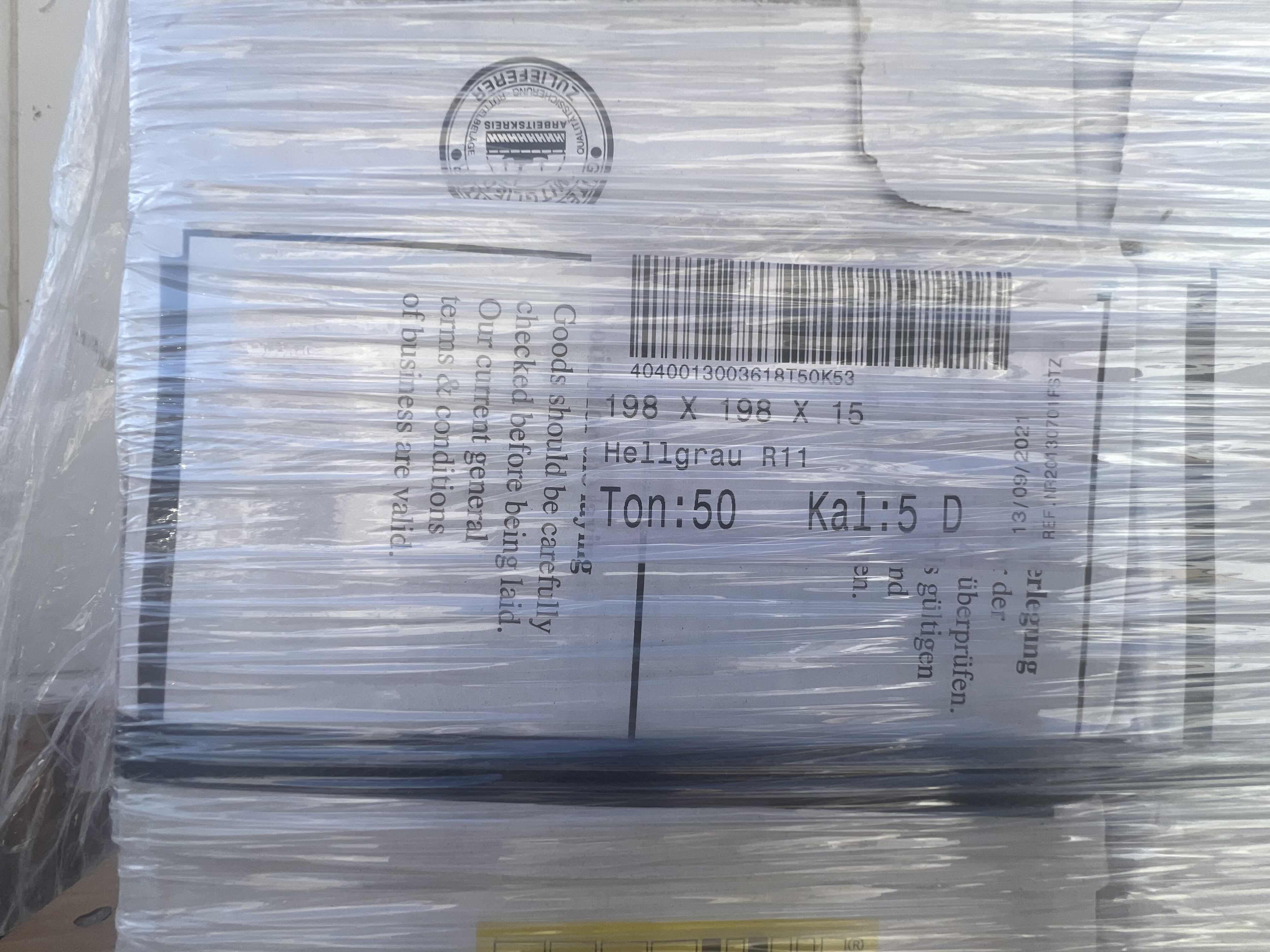 Photo 1 of 8-BOXES ARGELITH “HELLGRAU R11” FLOOR TILES 198x198 SQUARE/LIGHT GREY