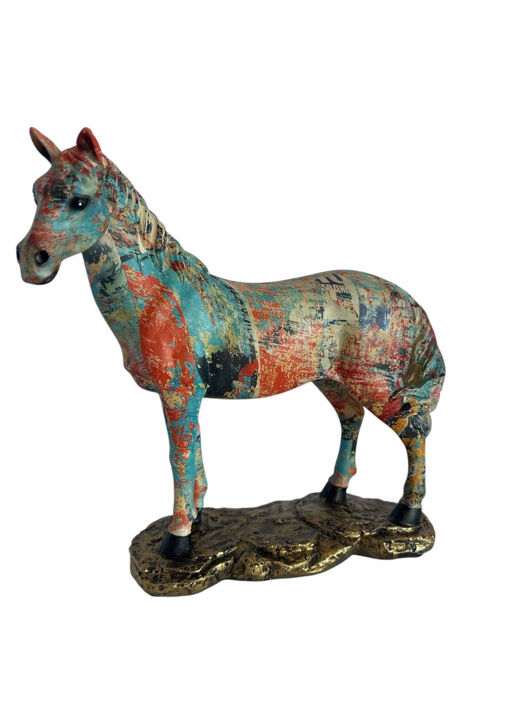 Photo 1 of BRANI COLLECTION CERAMIC FIGURES GRAFFITI HORSE 9”X4”10”H
