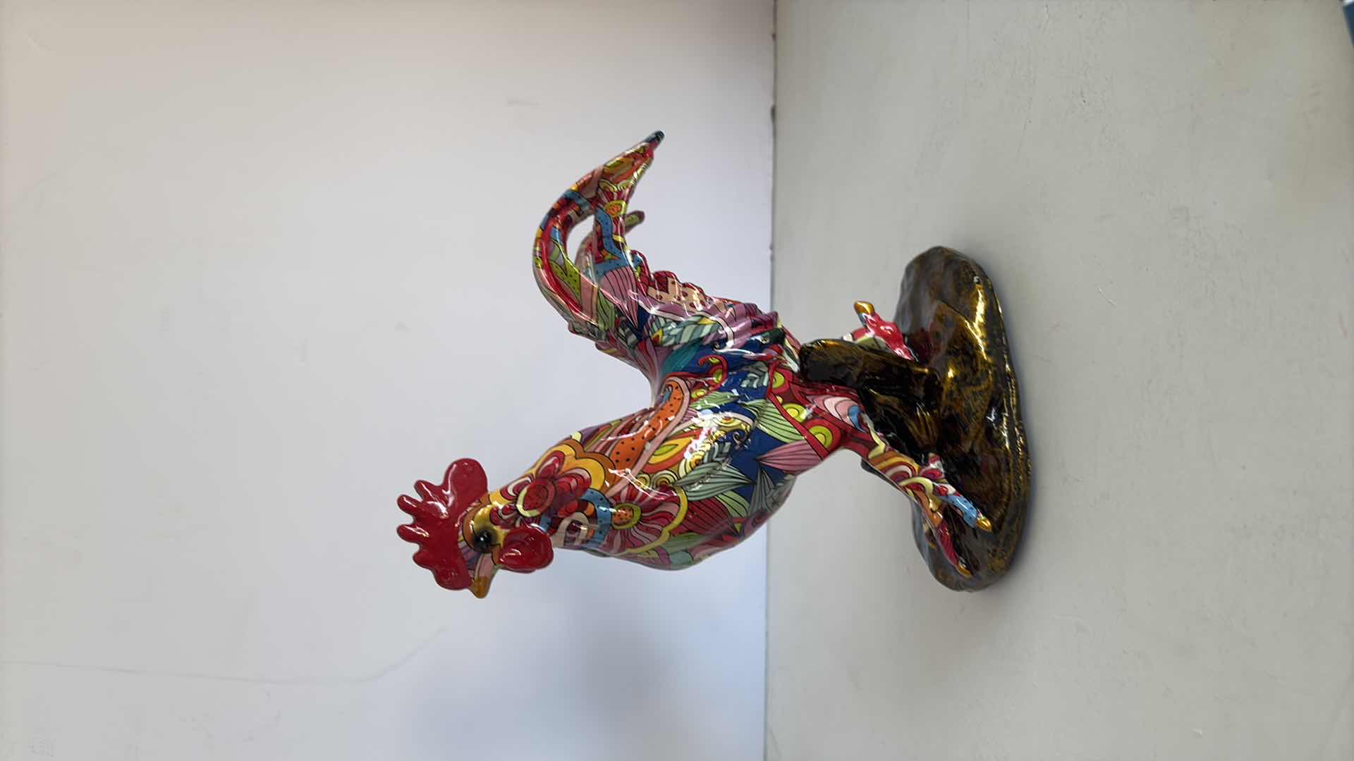 Photo 1 of BRANI COLLECTION CERAMIC FIGURES ROOSTER 7”X4”X9”H