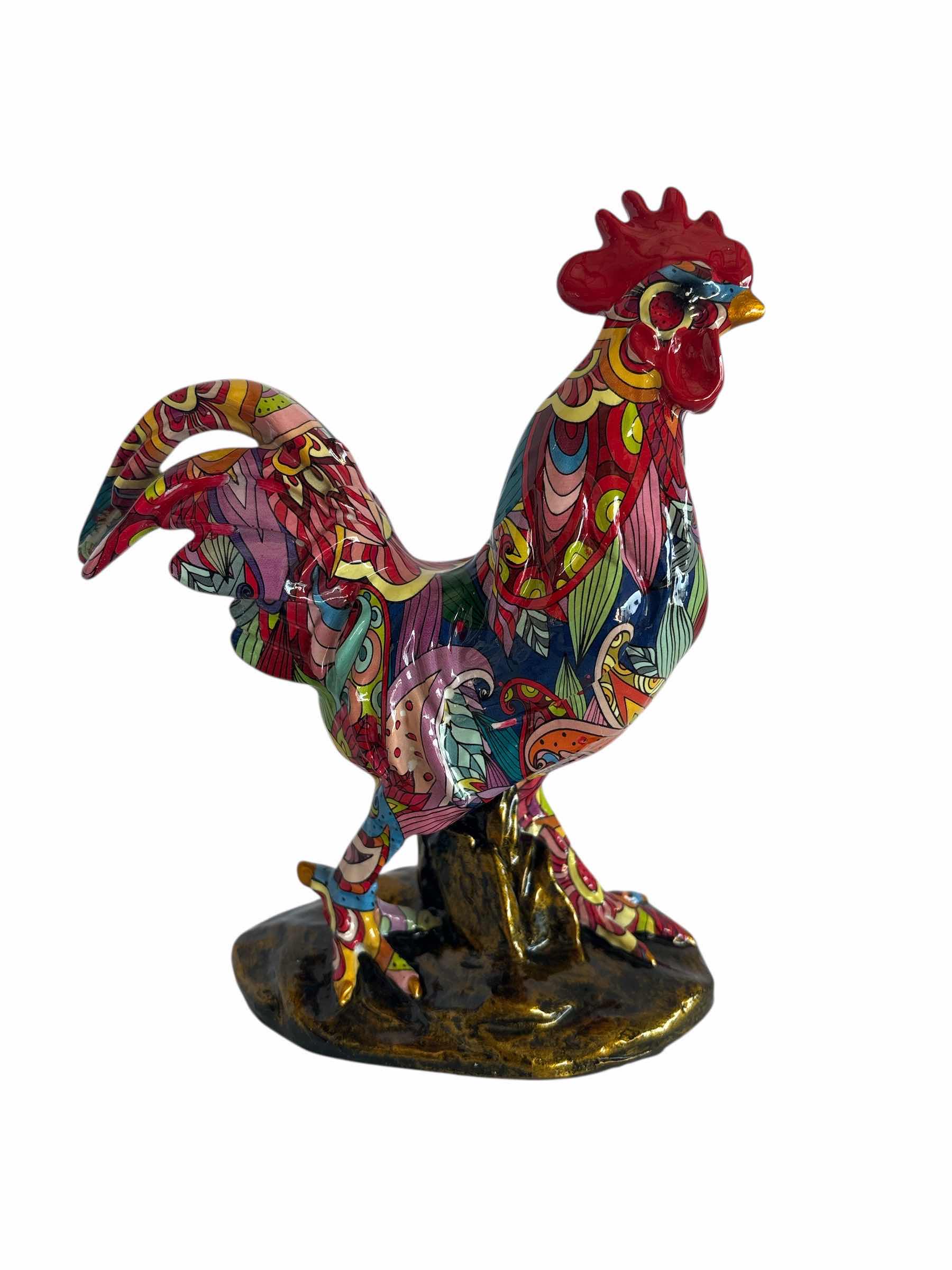 Photo 1 of BRANI COLLECTION CERAMIC FIGURES ROOSTER 7”X4”X9”H