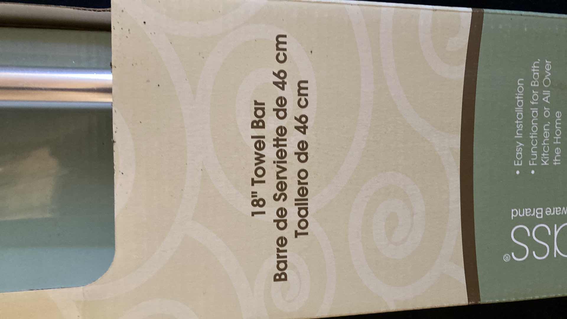 Photo 1 of NEW JAMESTOWN FRANKLIN BRASS TOWEL BAR 18"