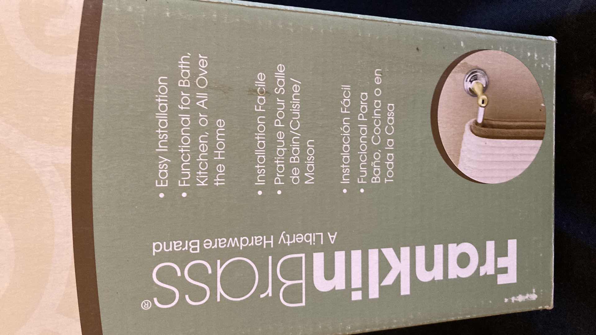 Photo 1 of NEW JAMESTOWN FRANKLIN BRASS TOWEL BAR 18"