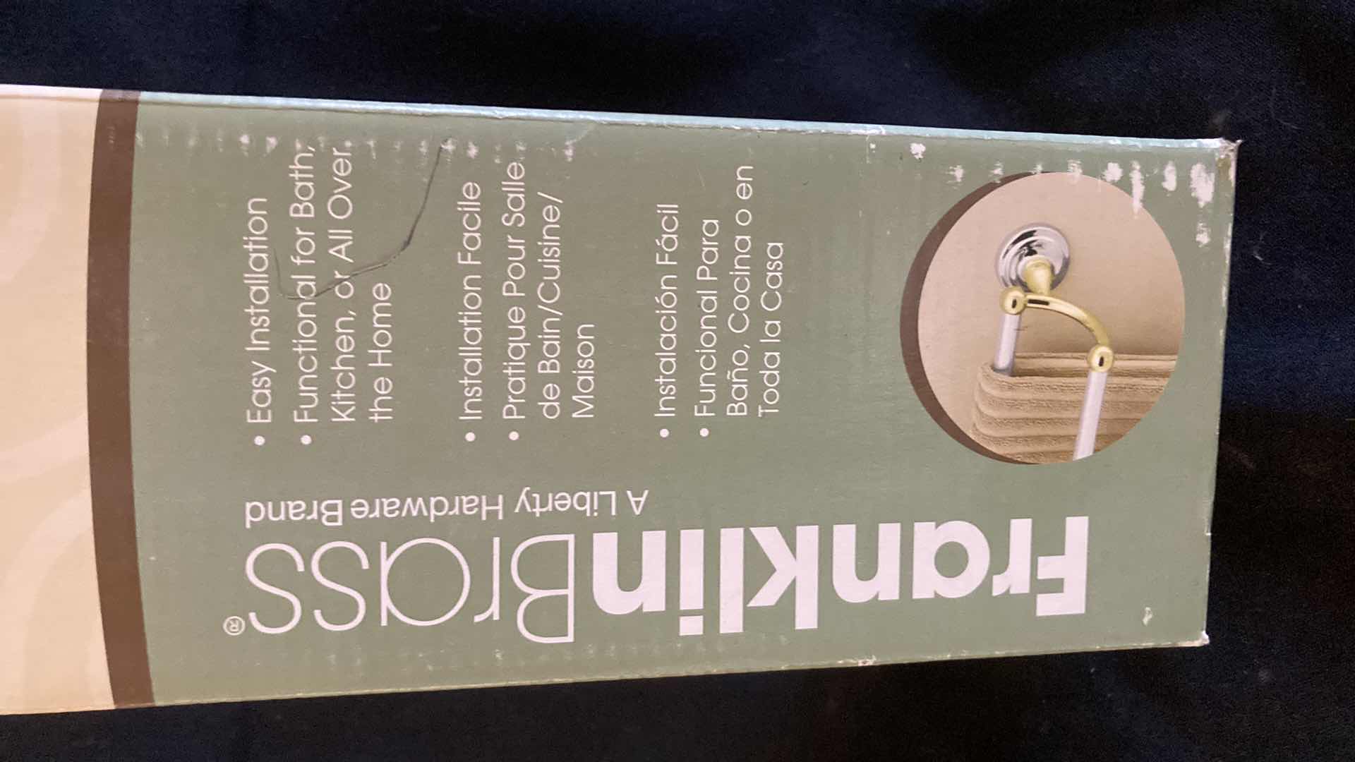 Photo 1 of NEW JAMESTOWN FRANKLIN BRASS DOUBLE TOWEL BAR 24"