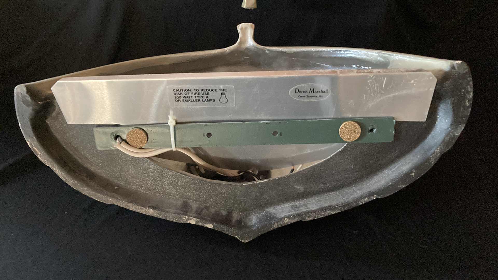 Photo 1 of DEREK MARSHALL PEARL FINISH CERAMIC SCONCES 17.5” X 7” H 9”