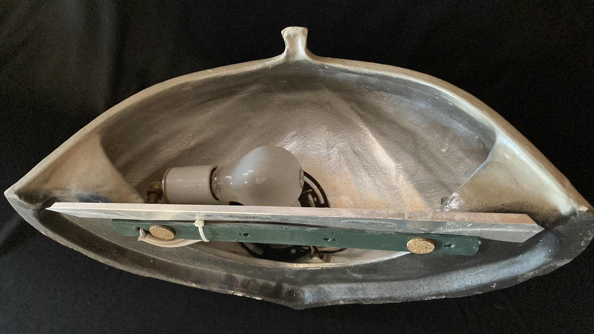 Photo 1 of DEREK MARSHALL PEARL FINISH CERAMIC SCONCES 17.5” X 7” H 9”