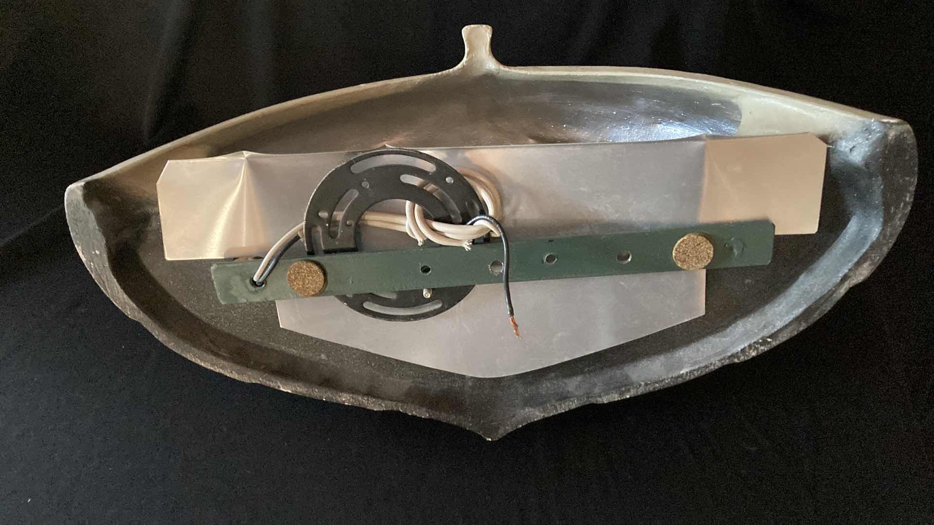 Photo 1 of DEREK MARSHALL PEARL FINISH CERAMIC SCONCES 17.5” X 7” H 9”